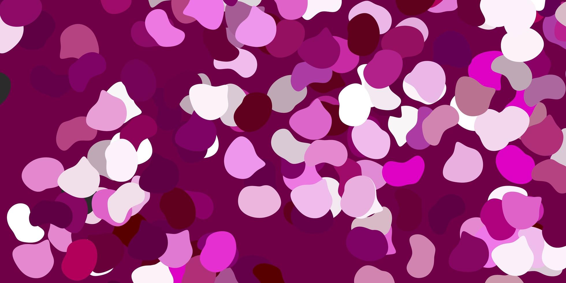 Light pink vector texture with memphis shapes