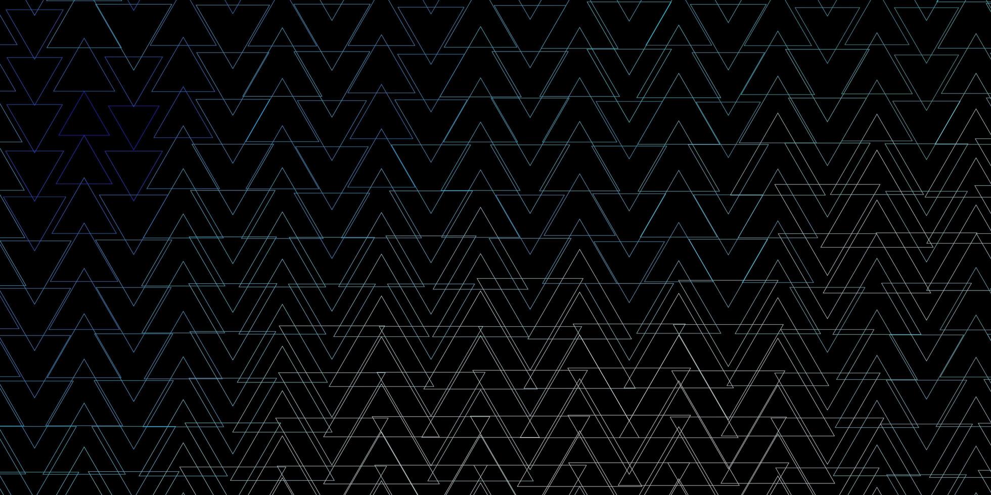 Dark BLUE vector layout with lines triangles Decorative design in abstract style with triangles Pattern for websites