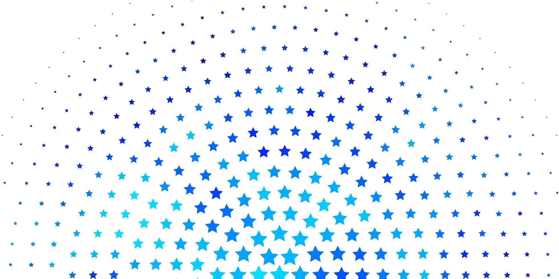 Light BLUE vector background with small and big stars Shining colorful illustration with small and big stars Theme for cell phones