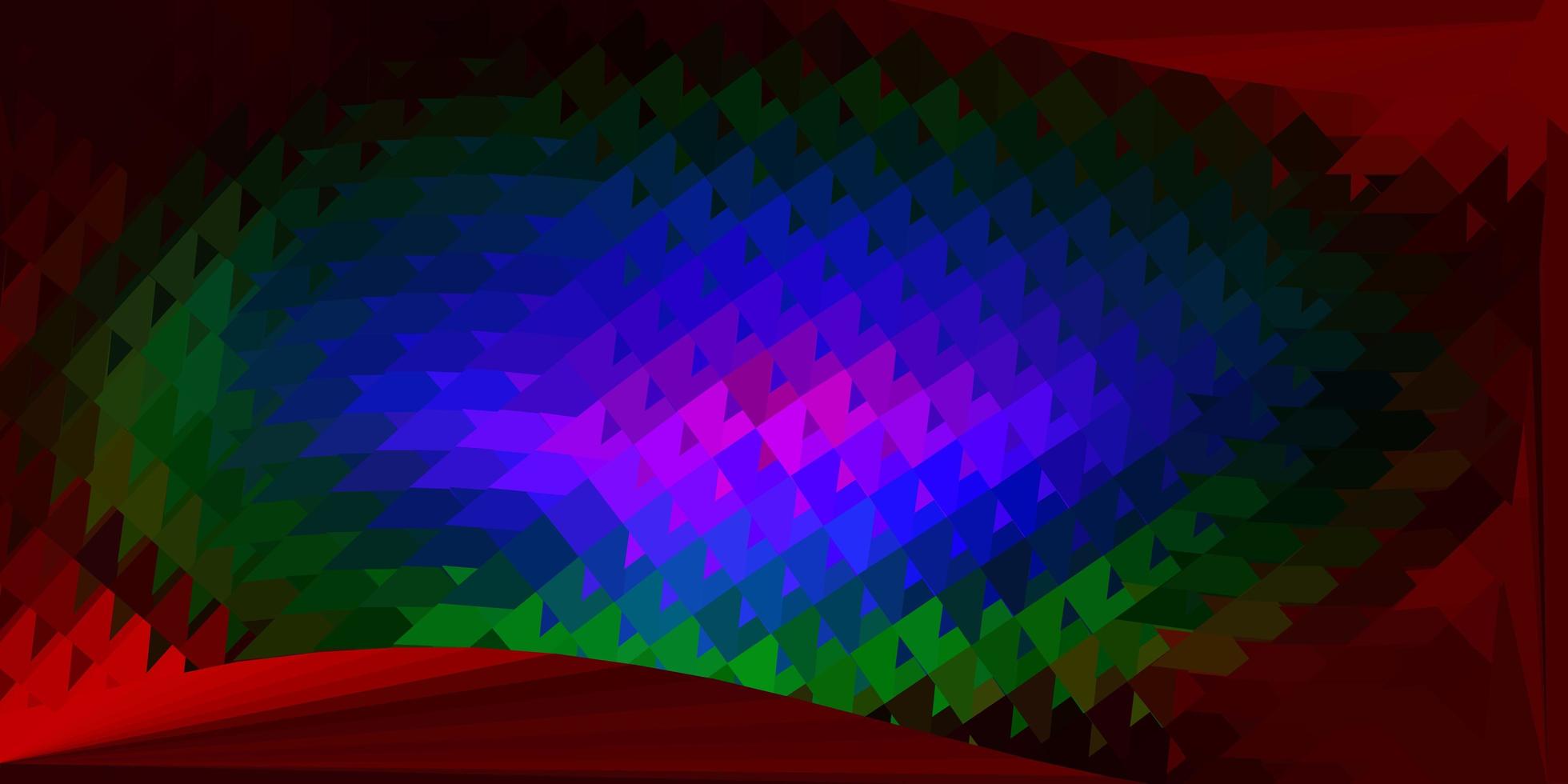 textura de polígono degradado vectorial multicolor oscuro vector