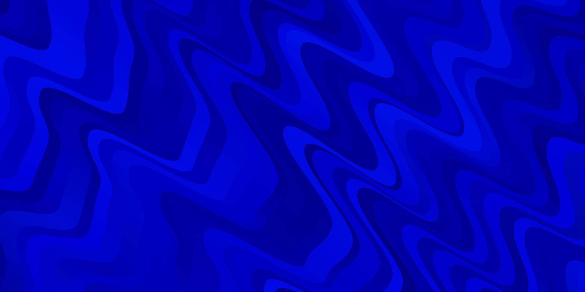 Fondo de vector azul claro con ilustración de líneas dobladas en estilo abstracto con patrón curvo degradado para anuncios comerciales