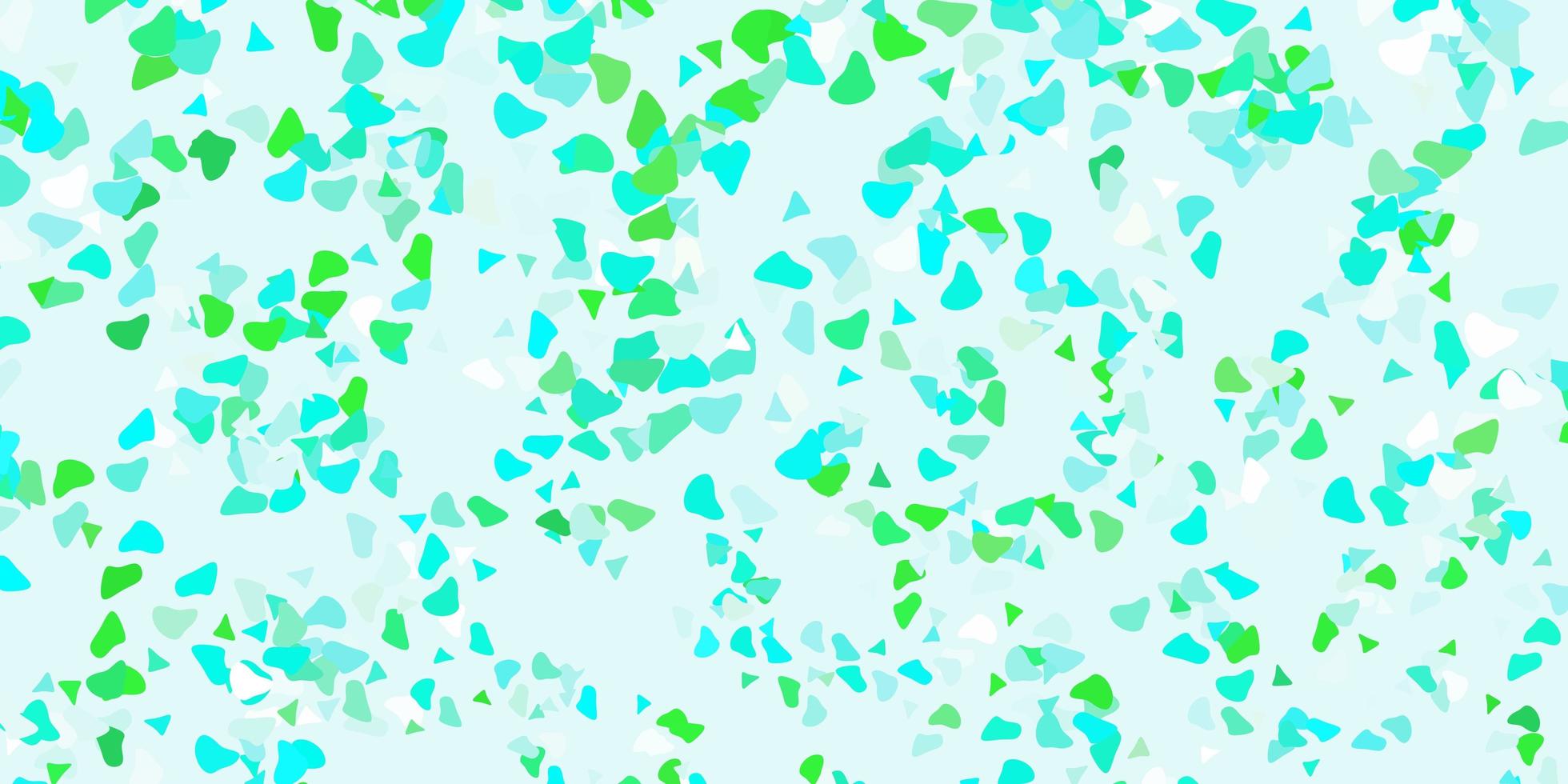 Light green vector backdrop with chaotic shapes