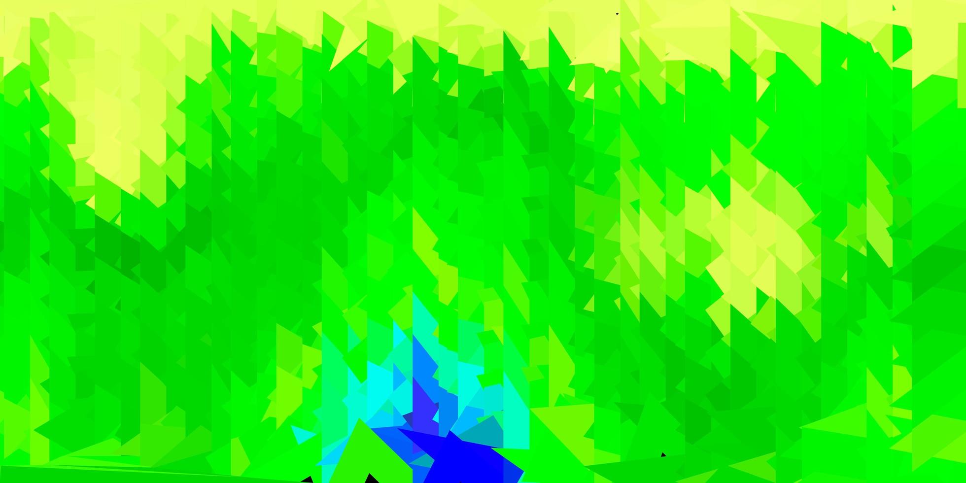patrón de mosaico de triángulo vector verde oscuro