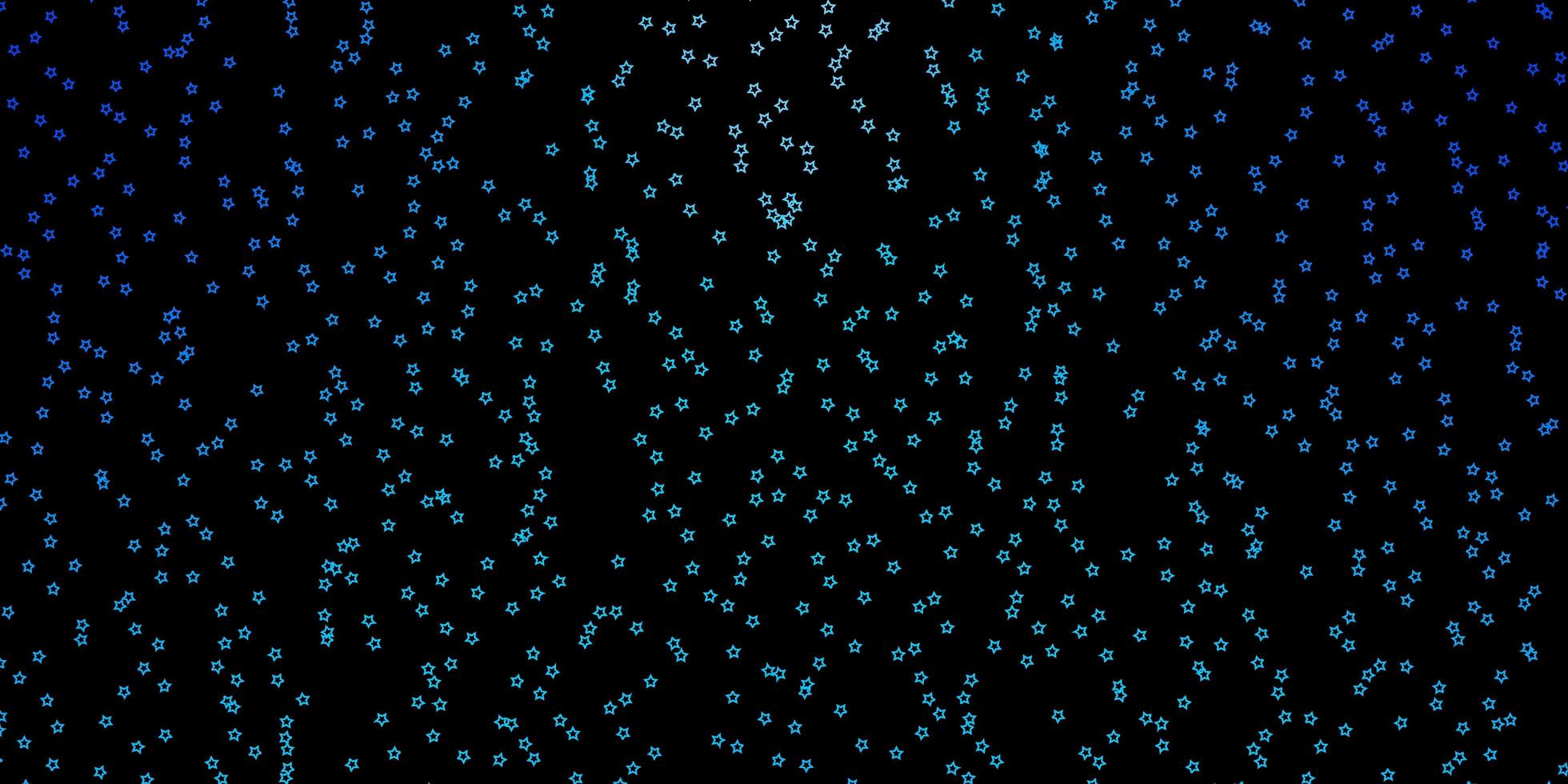 Fondo de vector azul oscuro con estrellas de colores Ilustración colorida en estilo abstracto con estrellas de degradado El mejor diseño para su banner de cartel publicitario