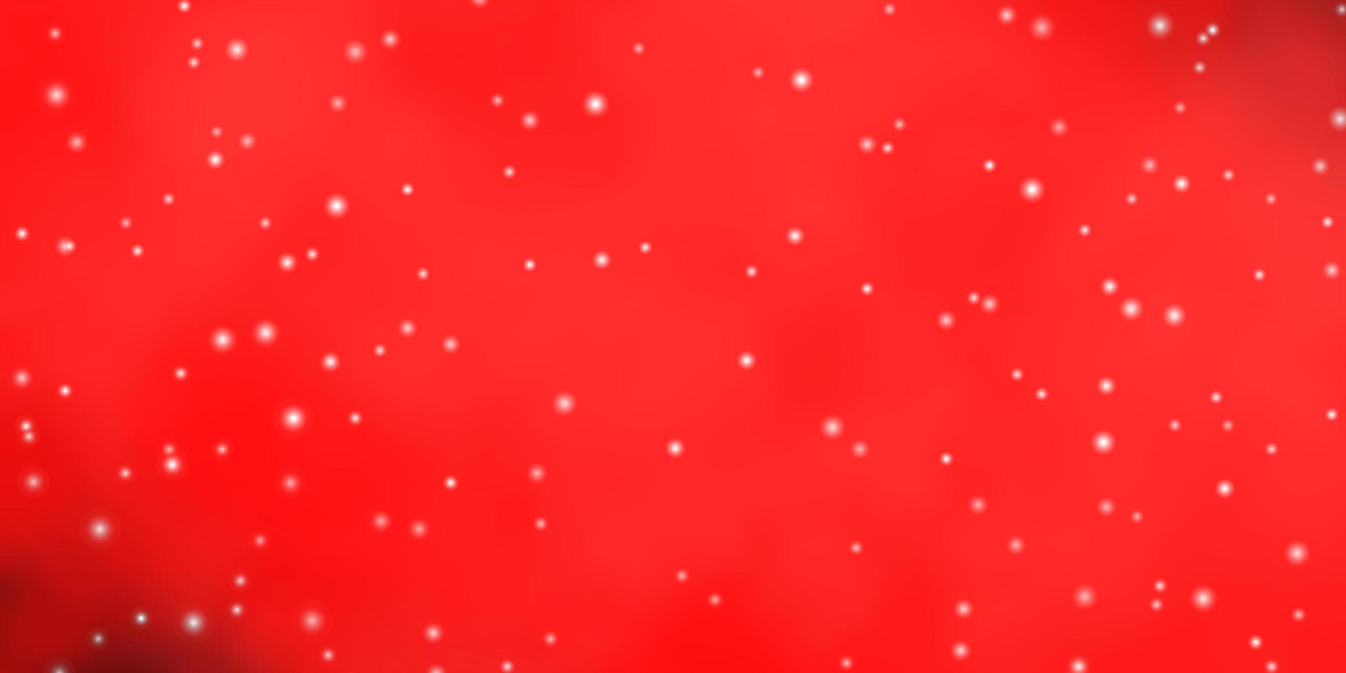 Light Red vector background with colorful stars Shining colorful illustration with small and big stars Pattern for new year ad booklets
