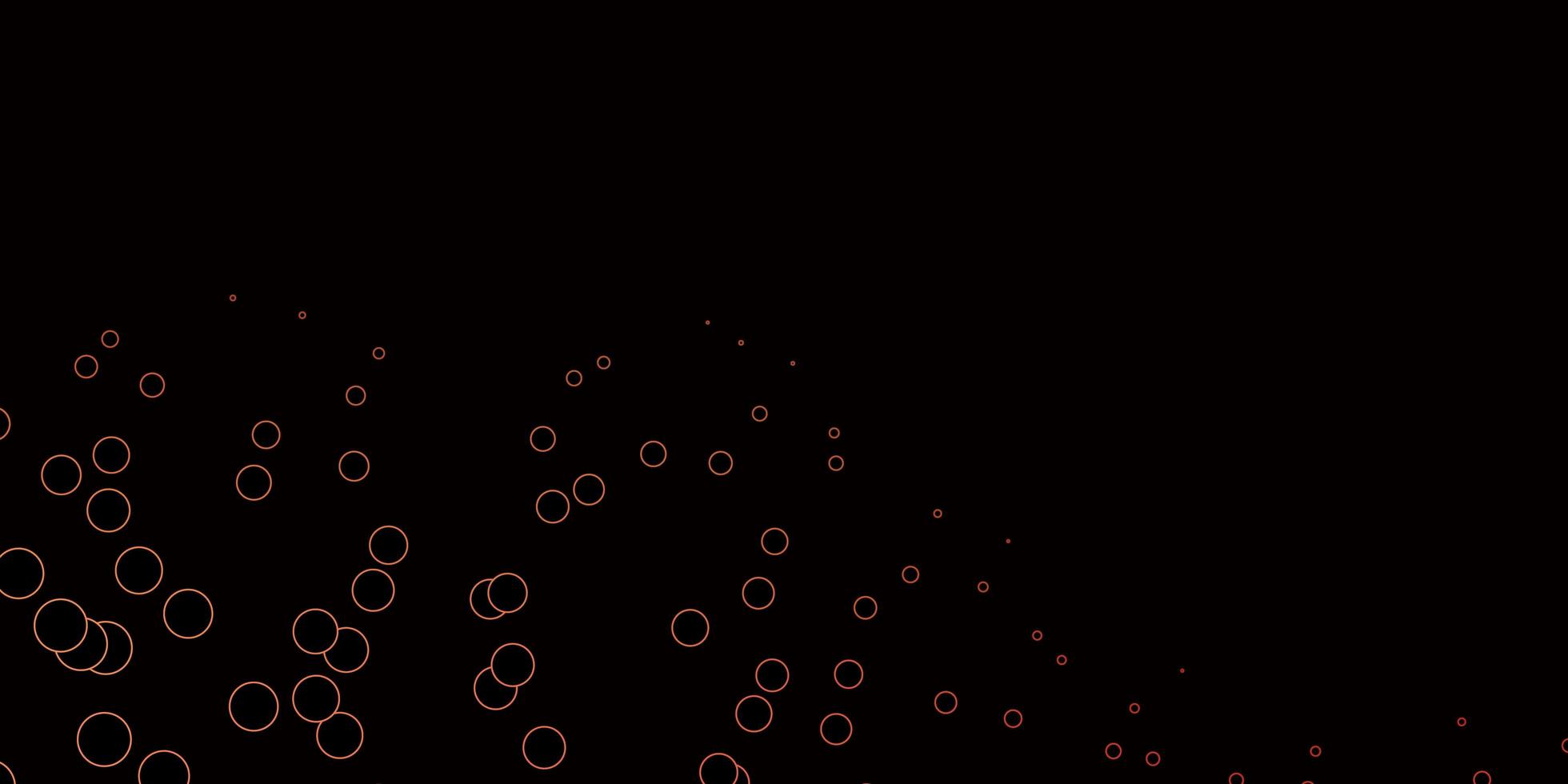 Dark Red Yellow vector template with circles Abstract decorative design in gradient style with bubbles Pattern for business ads