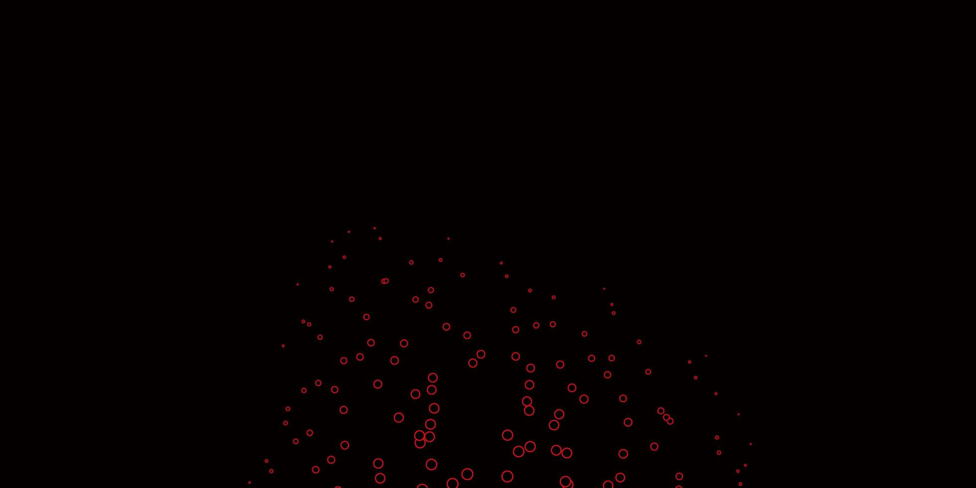 Dark Red vector background with bubbles Colorful illustration with gradient dots in nature style Pattern for wallpapers curtains
