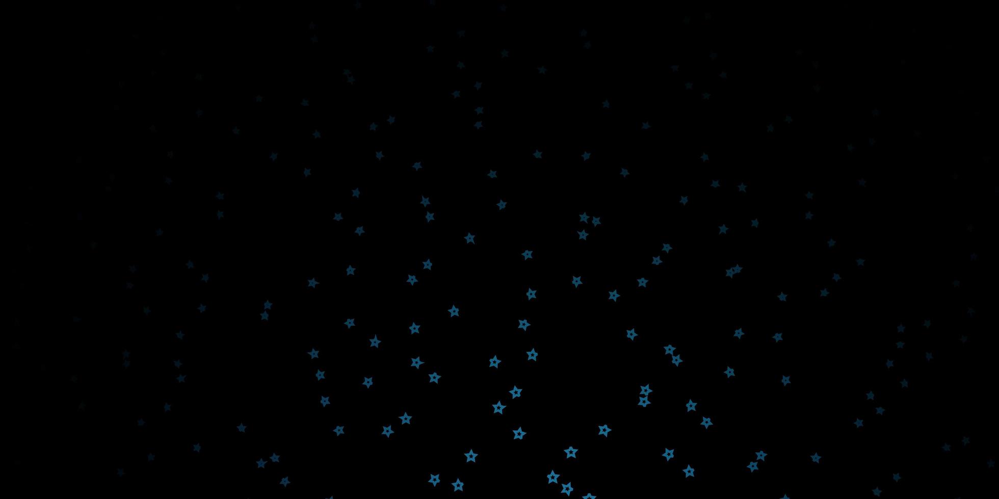 Dark BLUE vector texture with beautiful stars Colorful illustration with abstract gradient stars Theme for cell phones