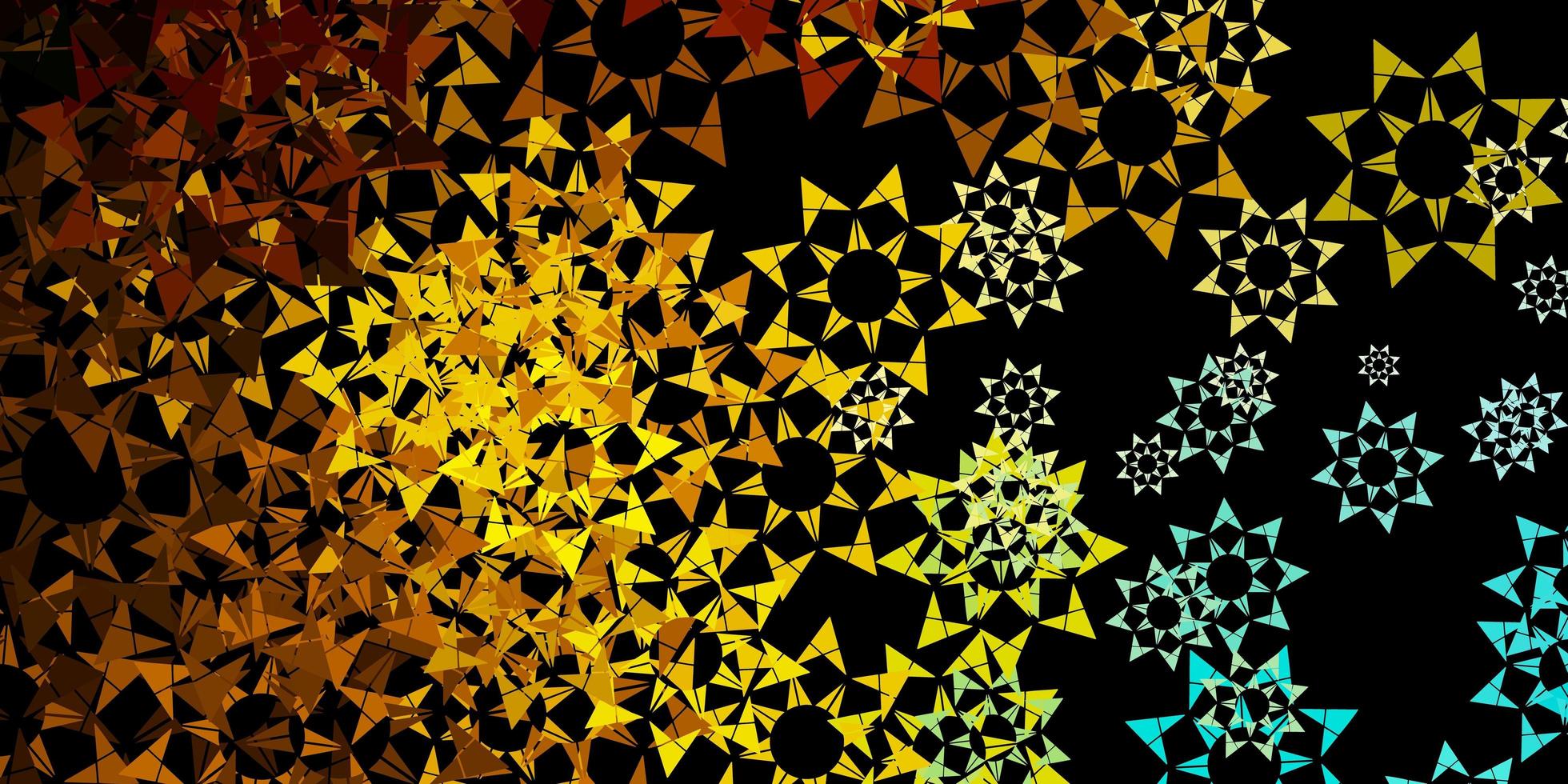 Dark blue vector background with triangles