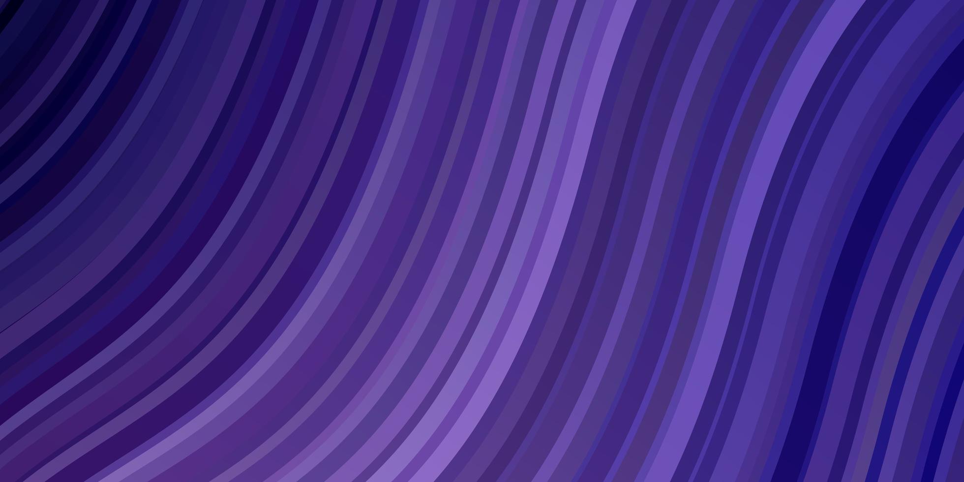 textura de vector púrpura claro con arco circular ilustración colorida con patrón de líneas curvas para páginas de destino de sitios web