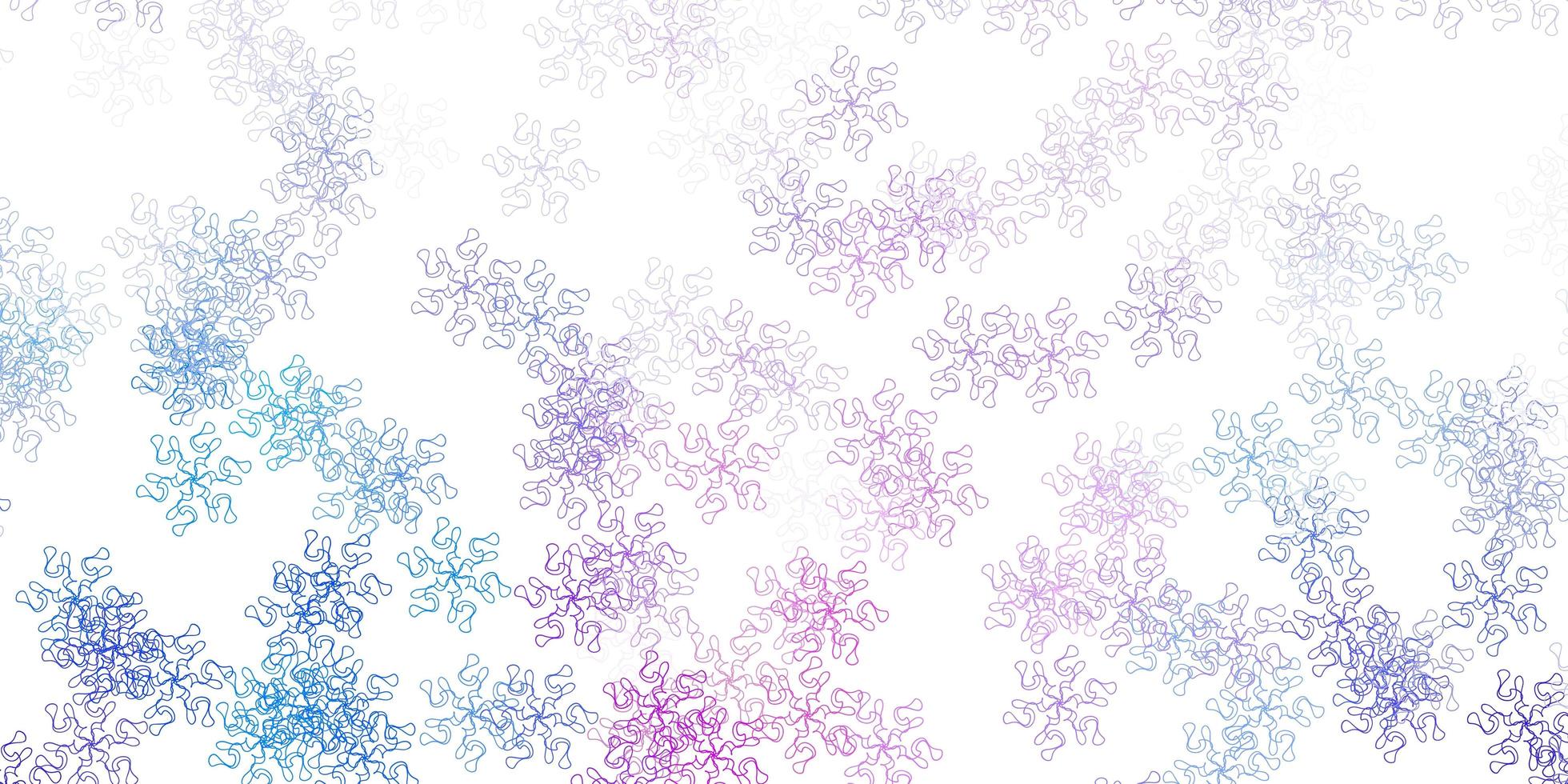 Light blue red vector natural artwork with flowers