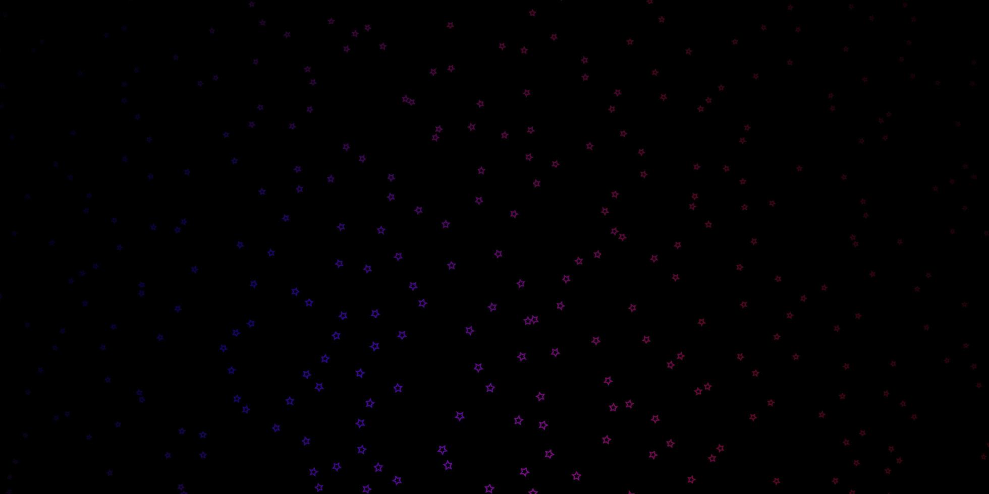 Dark Pink Blue vector texture with beautiful stars Modern geometric abstract illustration with stars Design for your business promotion