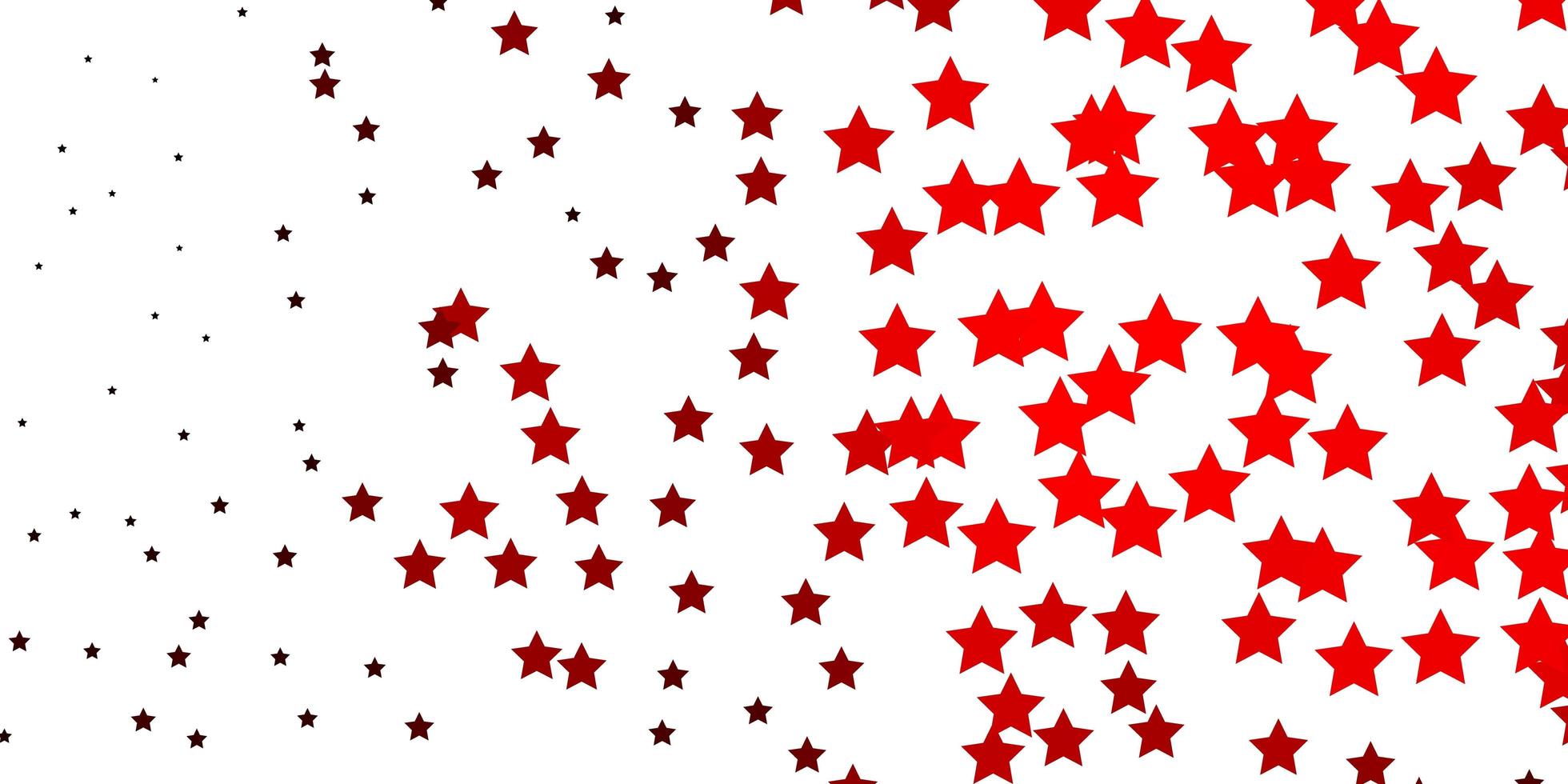 Fondo de vector naranja oscuro con estrellas pequeñas y grandes diseño decorativo borroso en estilo simple con diseño de estrellas para la promoción de su negocio