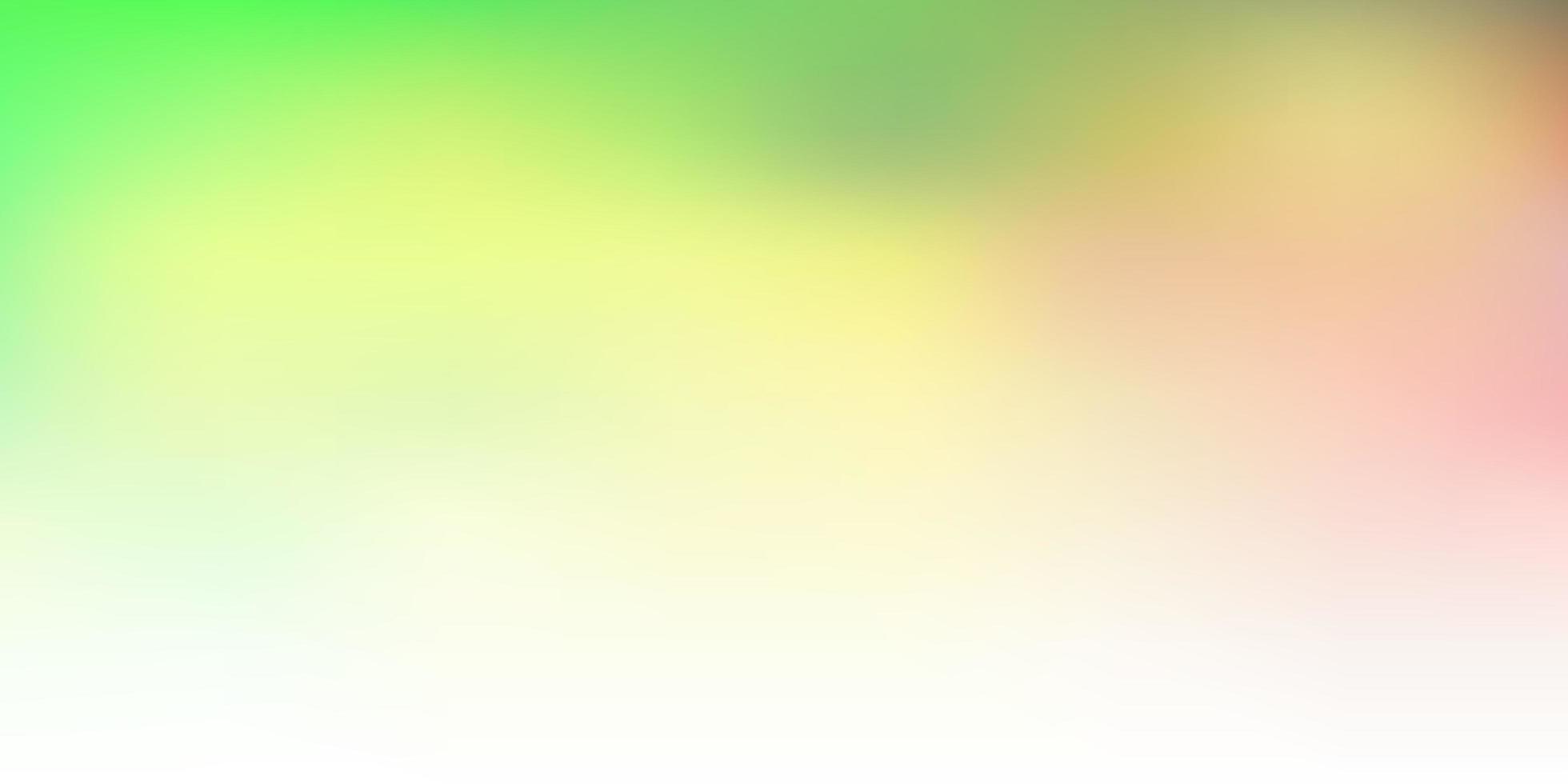 Light green yellow vector abstract blur backdrop