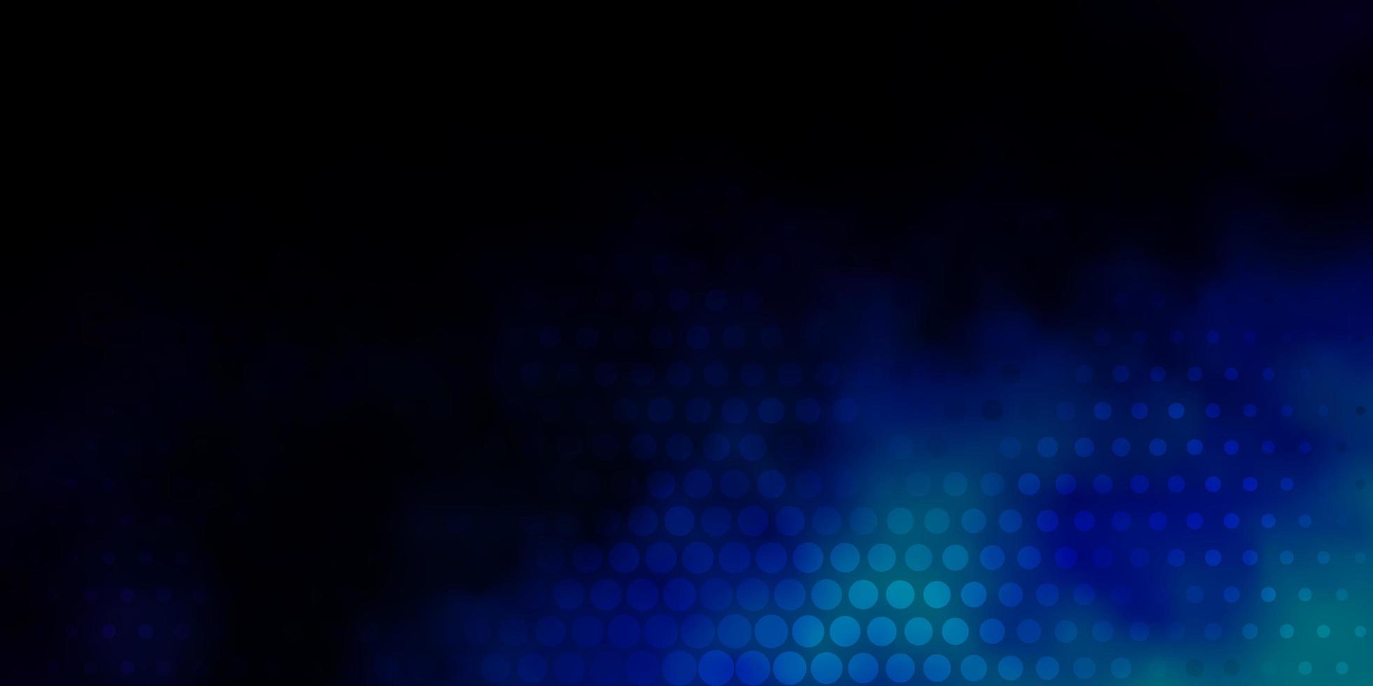 Dark BLUE vector background with spots Abstract colorful disks on simple gradient background Design for your commercials