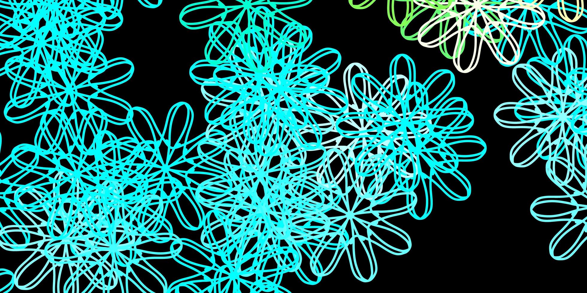 Dark Blue Green vector background with random forms