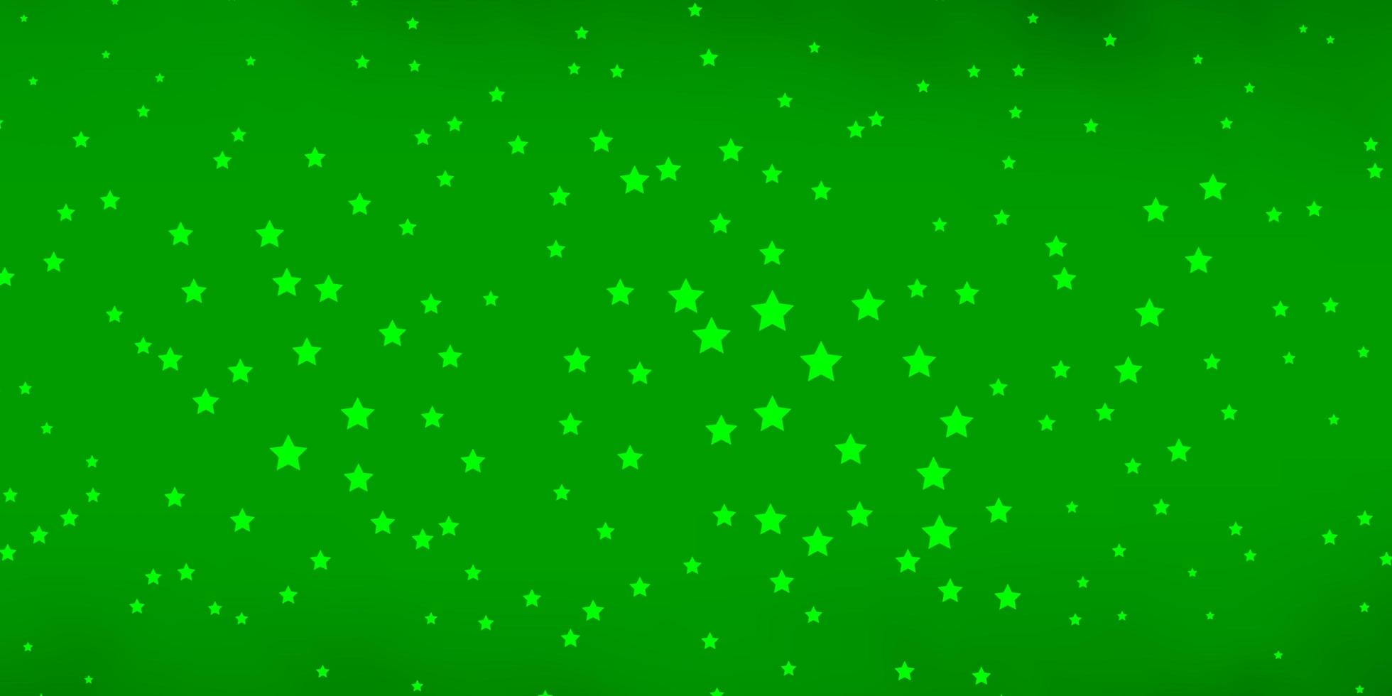 patrón de vector verde oscuro con estrellas abstractas ilustración colorida en estilo abstracto con diseño de estrellas de degradado para la promoción de su negocio