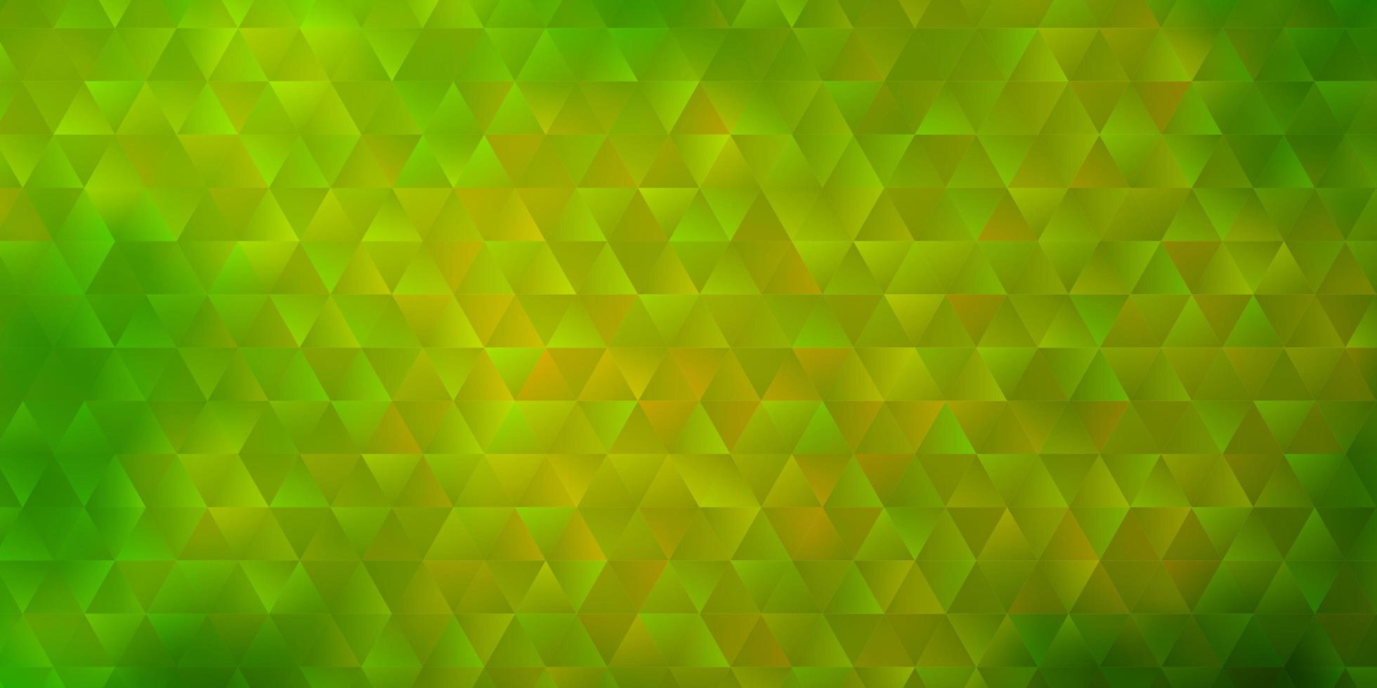 Light Green Yellow vector texture with triangular style