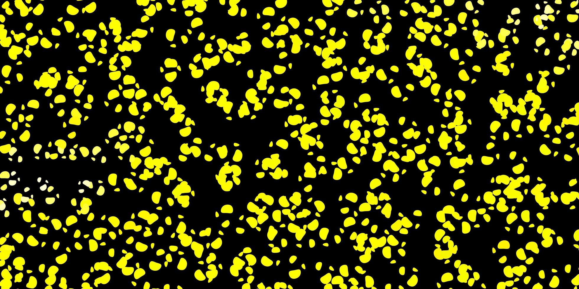 Dark yellow vector background with random forms