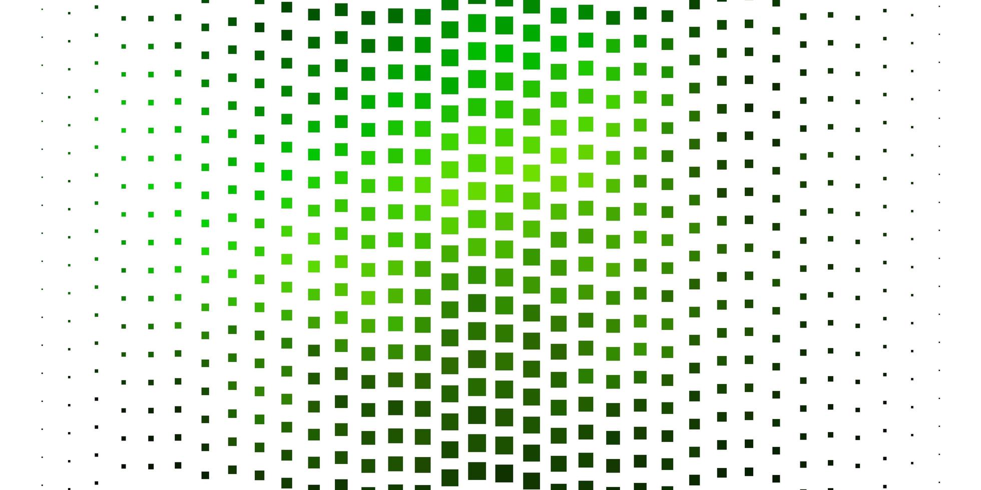 Fondo de vector verde claro con rectángulos Ilustración de degradado abstracto con patrón de rectángulos de colores para páginas de destino de sitios web