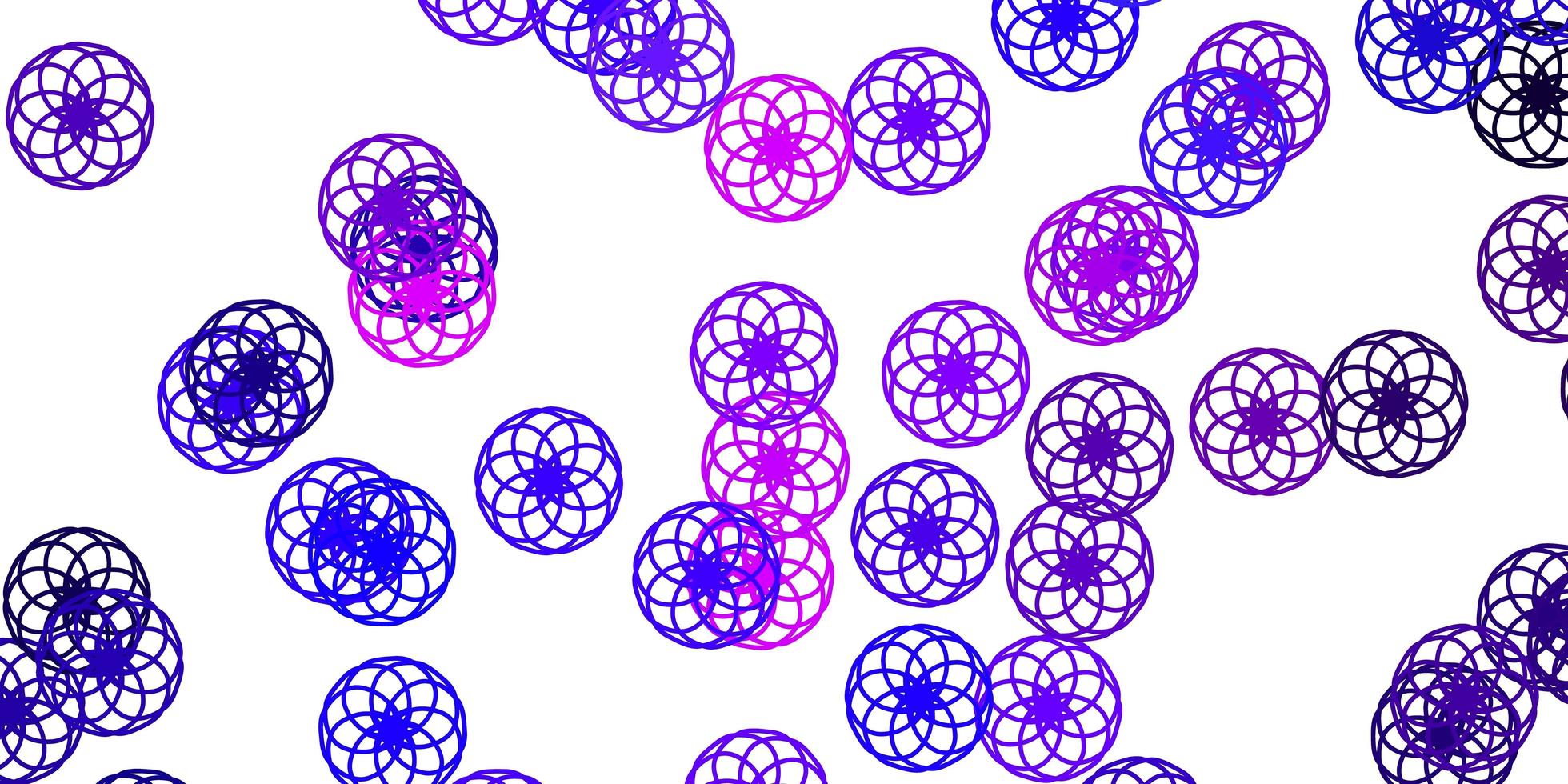 Light Purple Pink vector background with bubbles