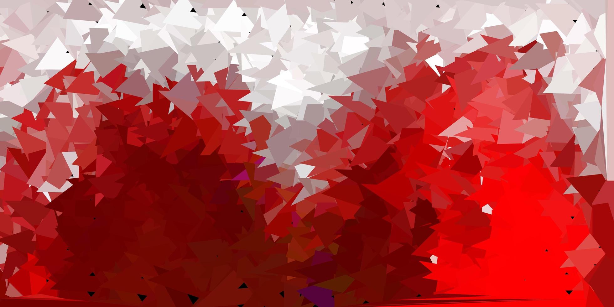 Dark red vector triangle mosaic wallpaper