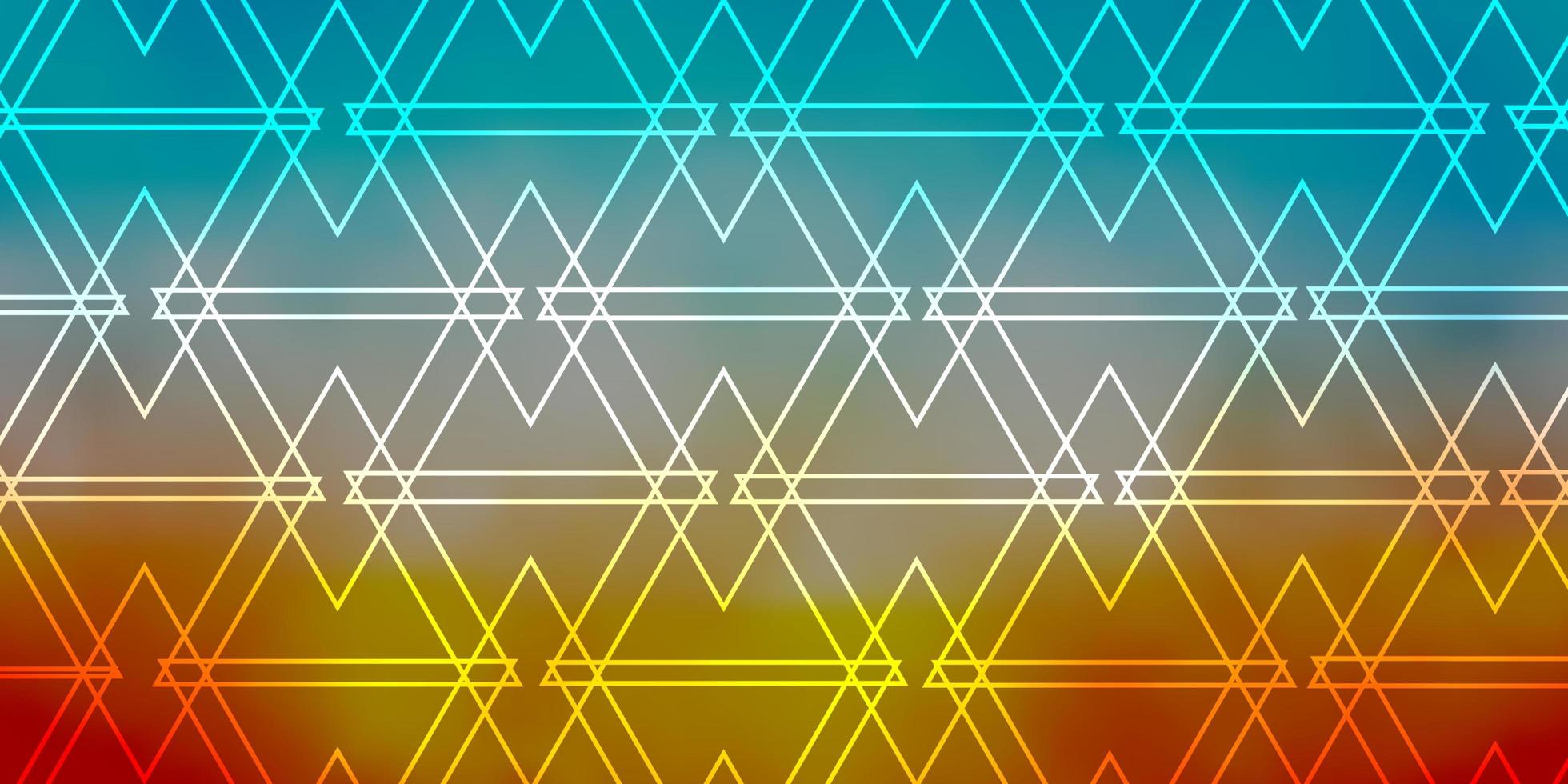 Light Blue Yellow vector background with triangles Decorative design in abstract style with triangles Pattern for booklets leaflets