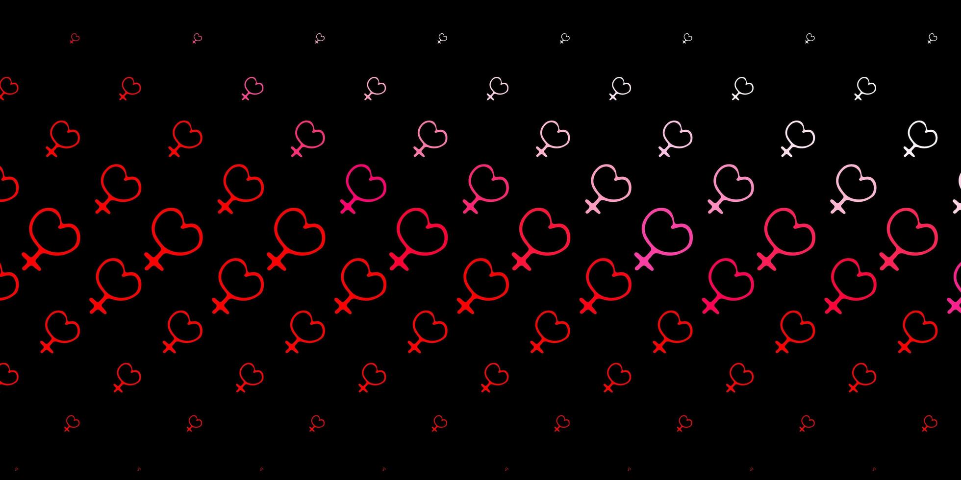 Dark Red vector backdrop with woman power symbols