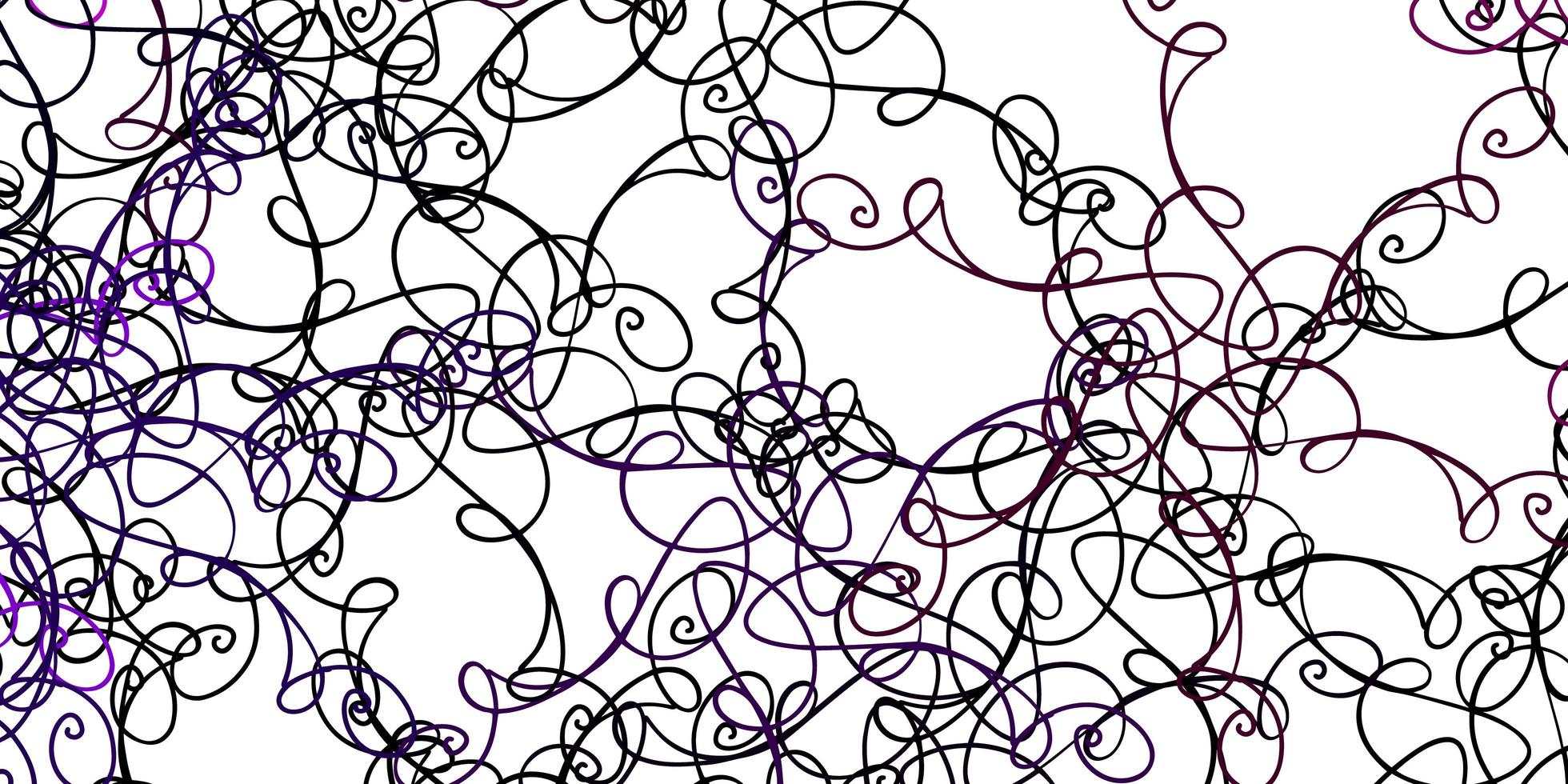 Light Purple vector pattern with curved lines