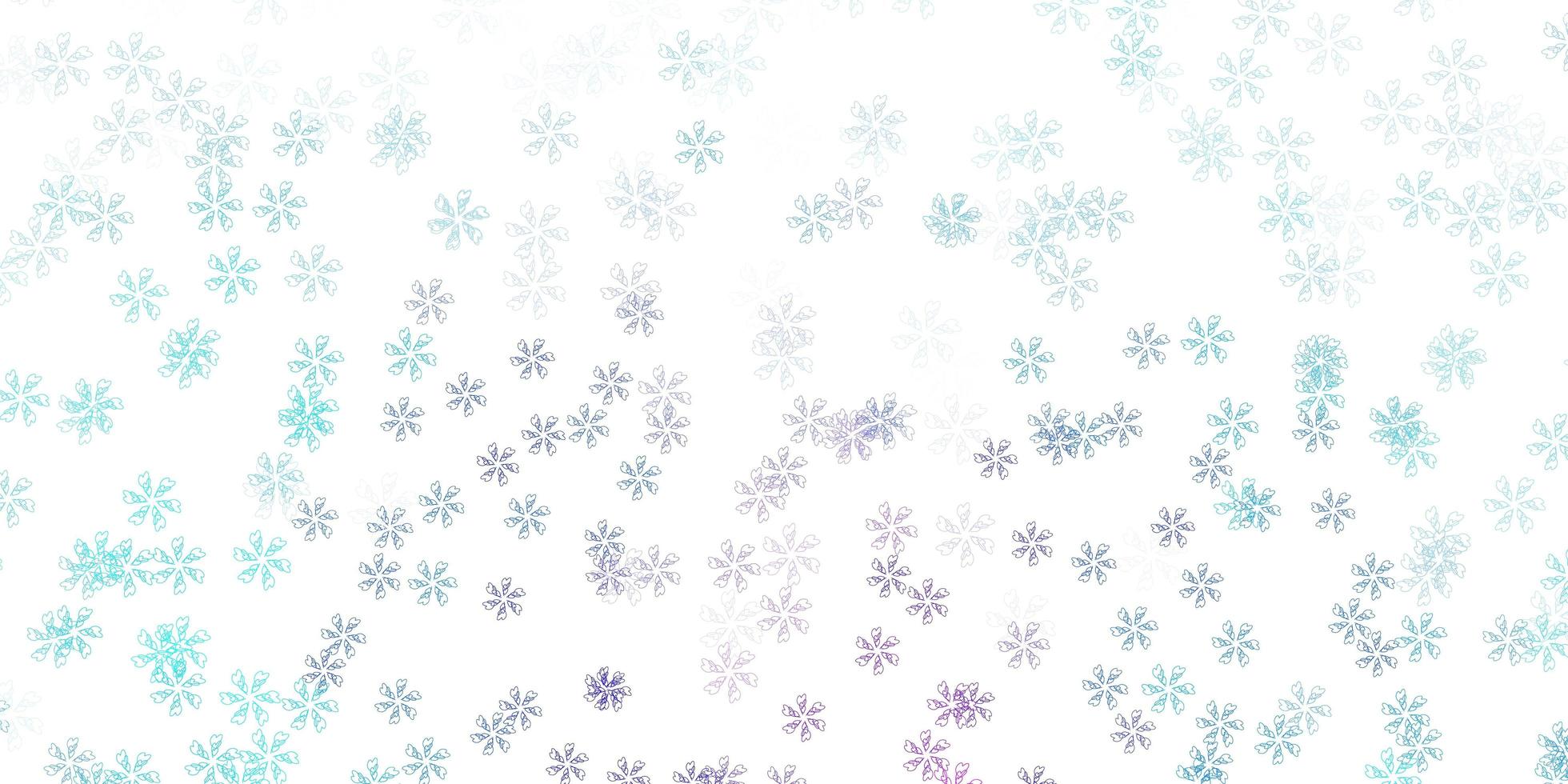 Light pink blue vector abstract template with leaves
