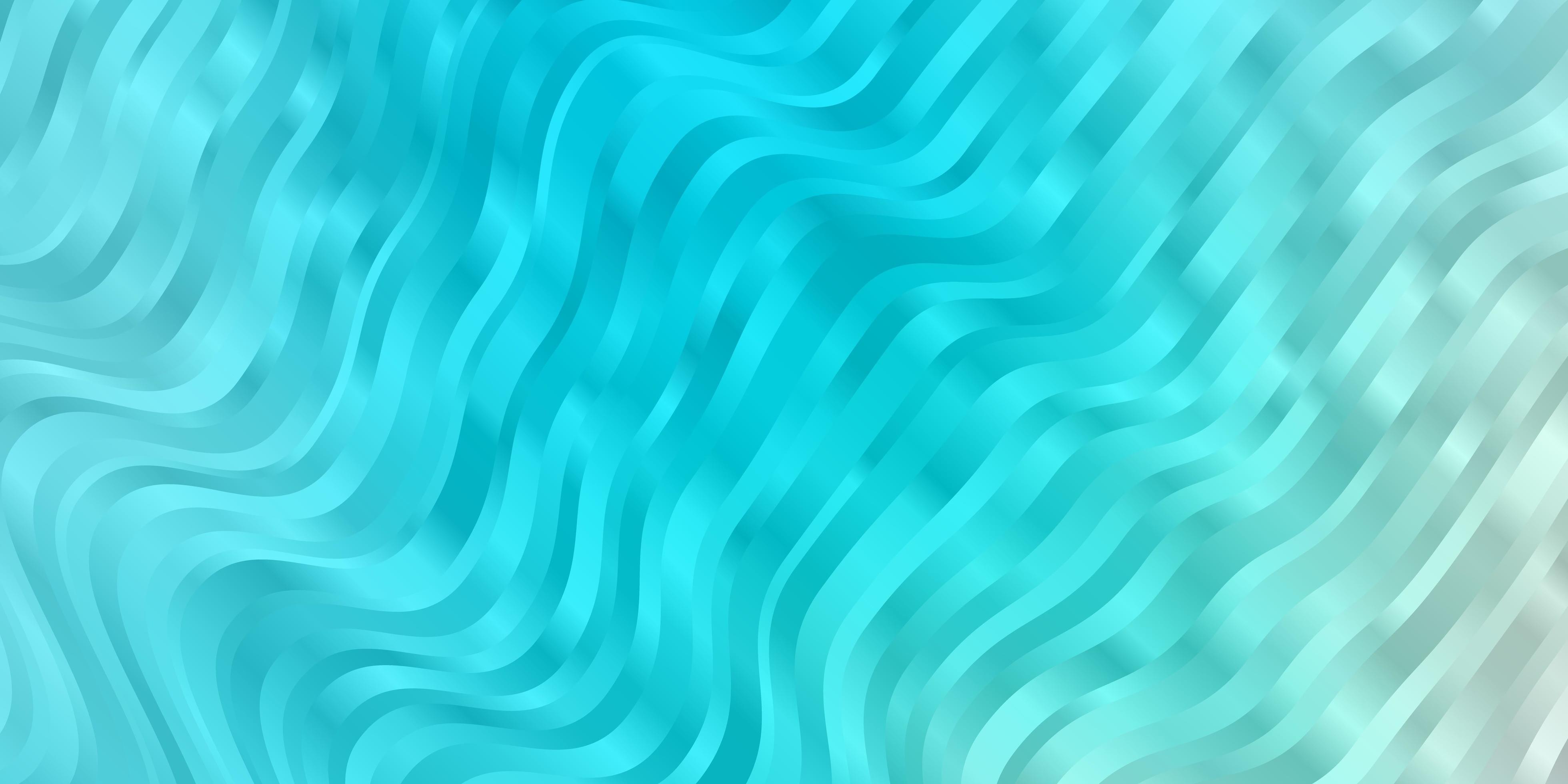 Light Blue Green vector texture with curves Bright sample with colorful