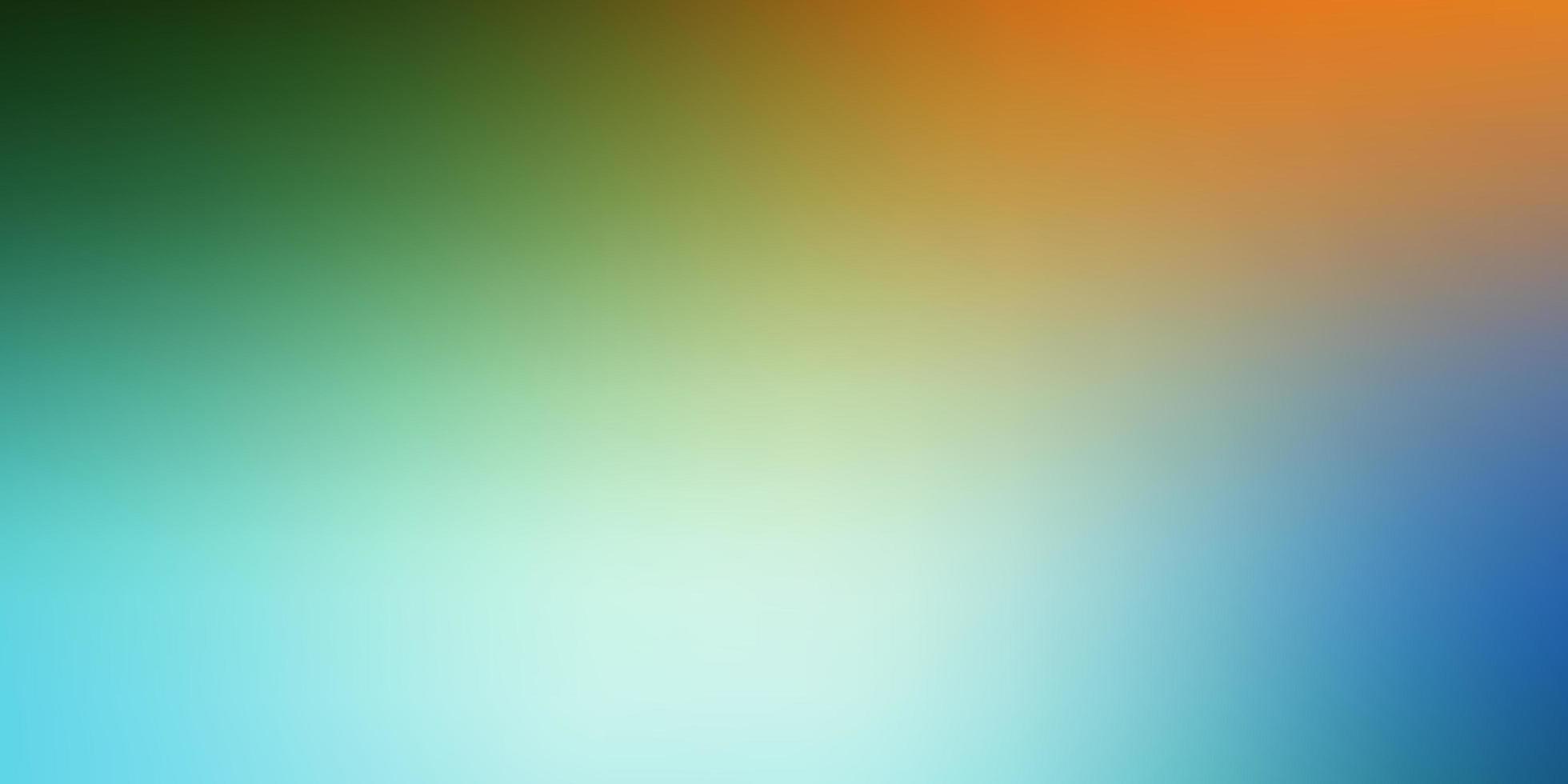 Light Blue Green vector blurred colorful background Shining colorful illustration in blur style New side for your design