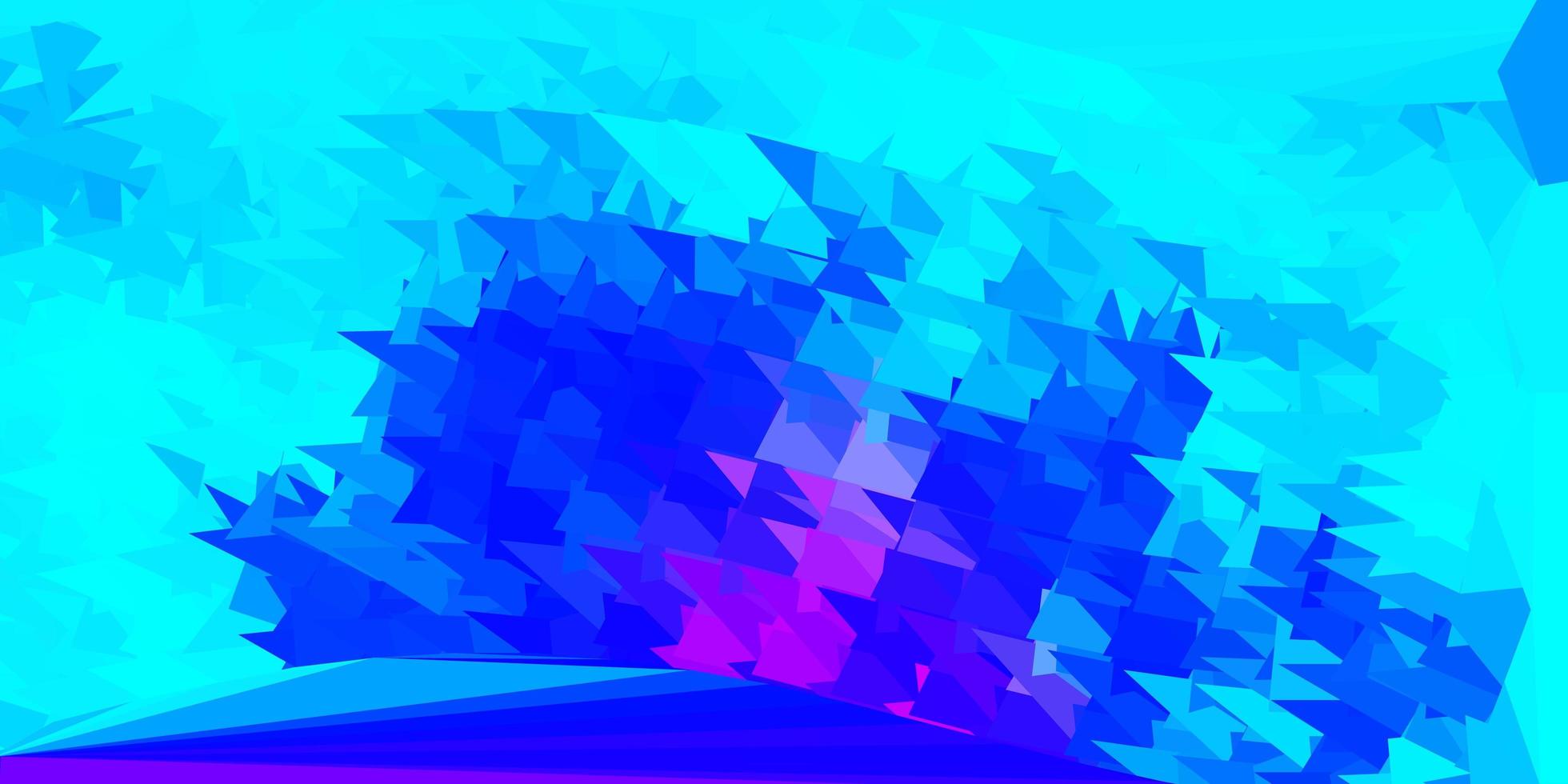 Light pink blue vector triangle mosaic template