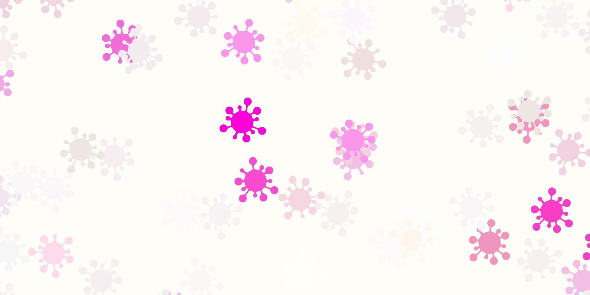 Light pink vector texture with disease symbols