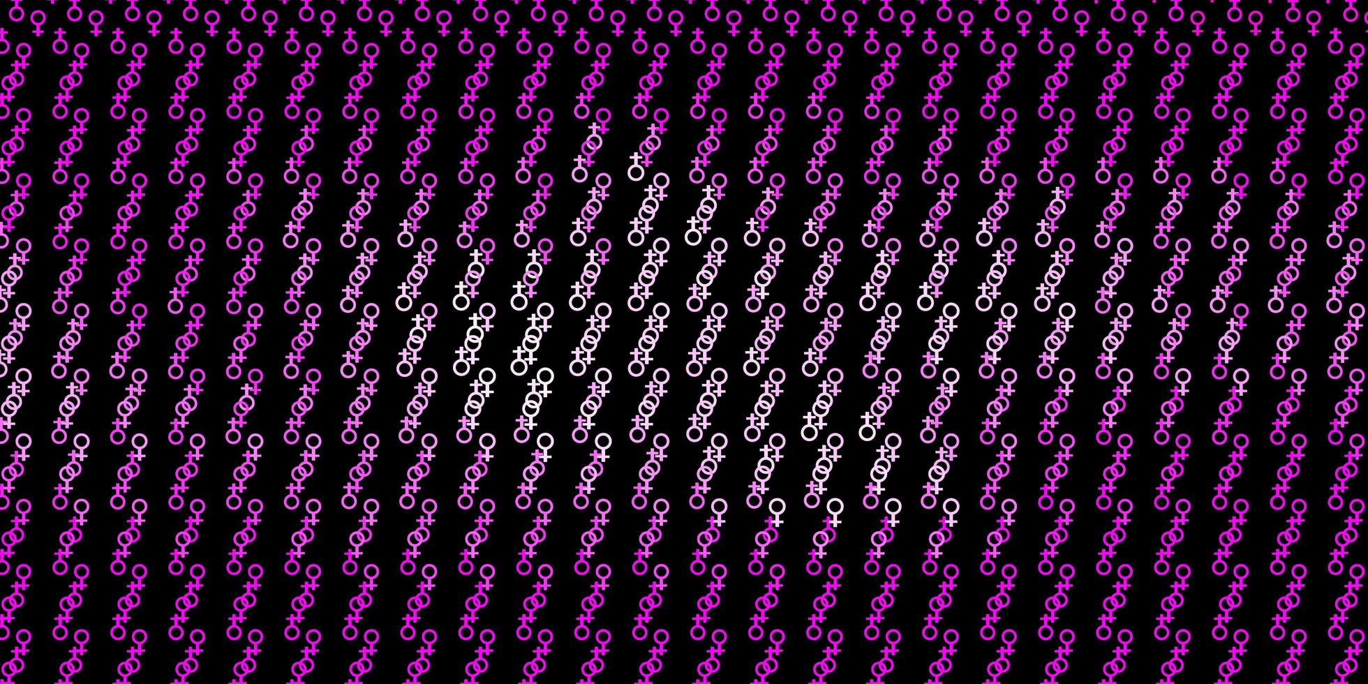 Dark Pink vector backdrop with mystery symbols