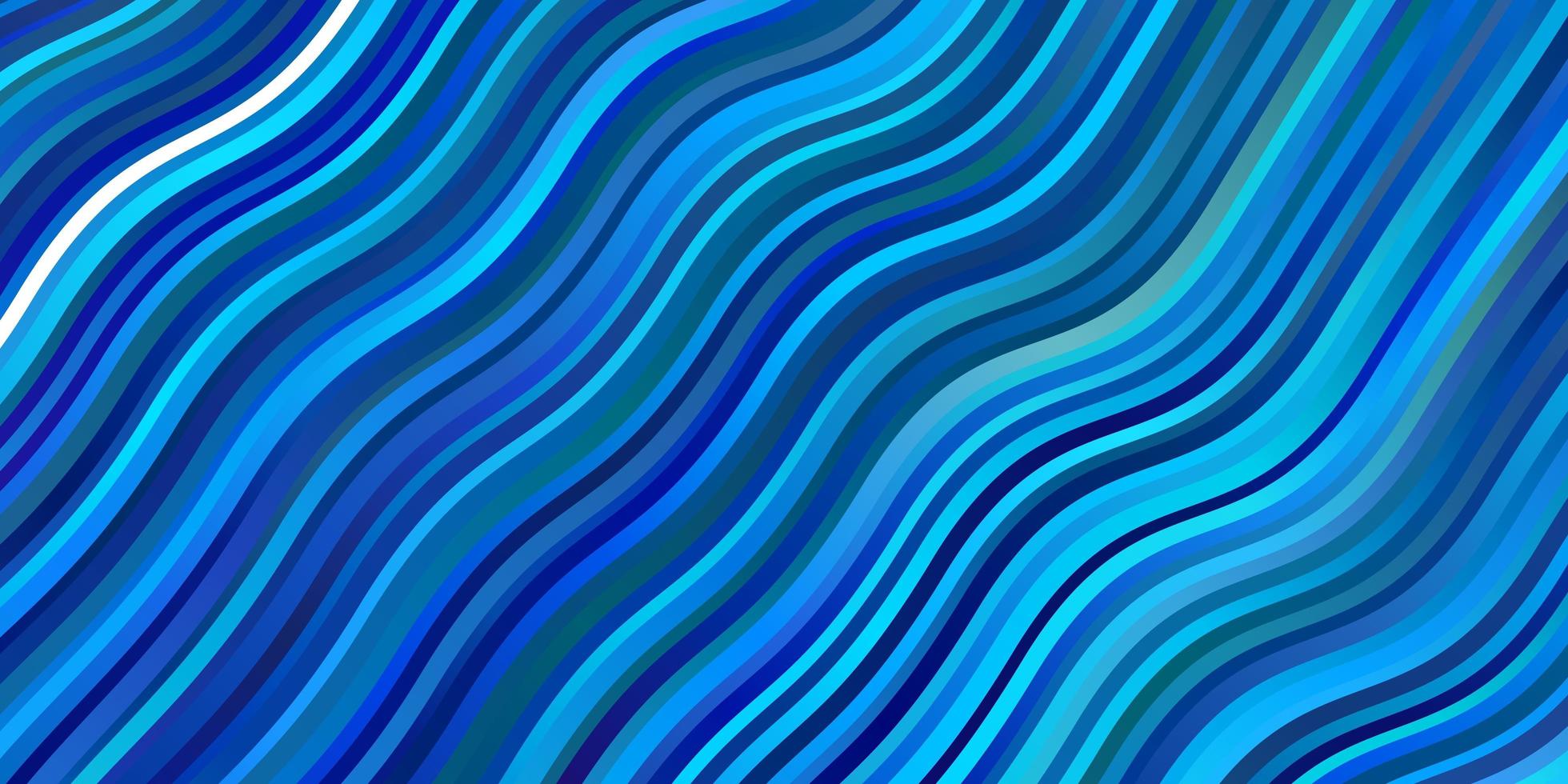 Light BLUE vector pattern with curved lines Colorful illustration in abstract style with bent lines Best design for your ad poster banner