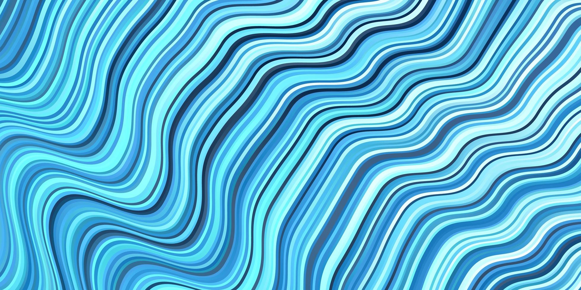 textura de vector azul claro con curvas