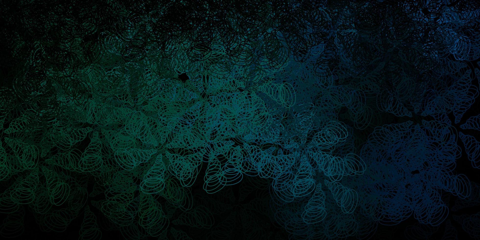 Dark green yellow vector layout with circle shapes
