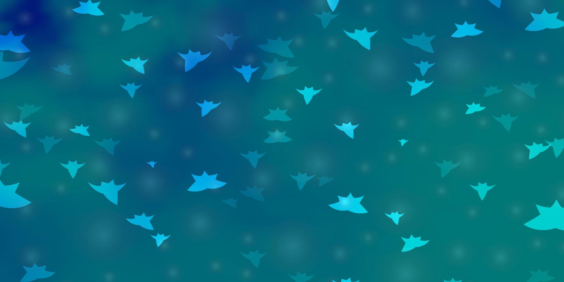Light BLUE vector pattern with abstract stars Blur decorative design in simple style with stars Best design for your ad poster banner