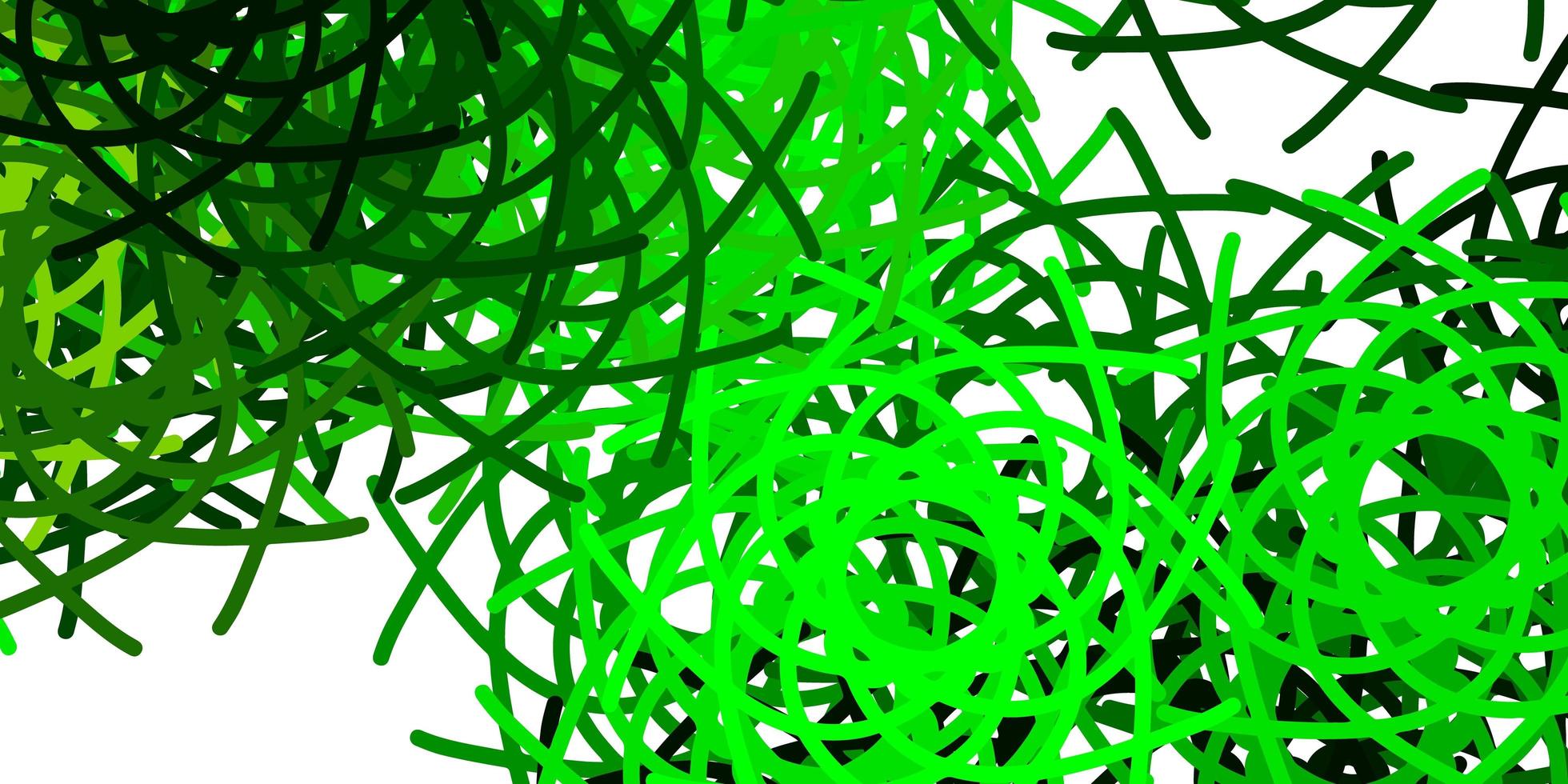 Light Green Yellow vector backdrop with chaotic shapes