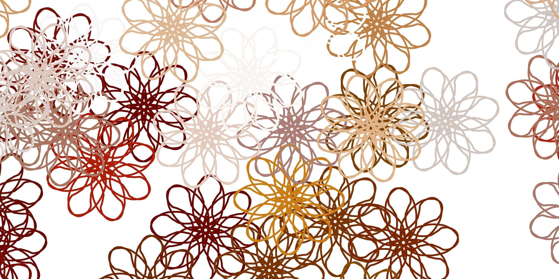 Light Green Yellow vector natural artwork with flowers