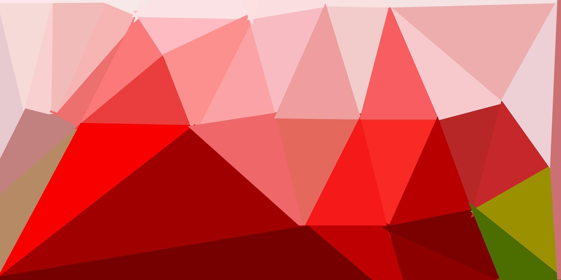 plantilla de triángulo de poli vector rojo verde oscuro