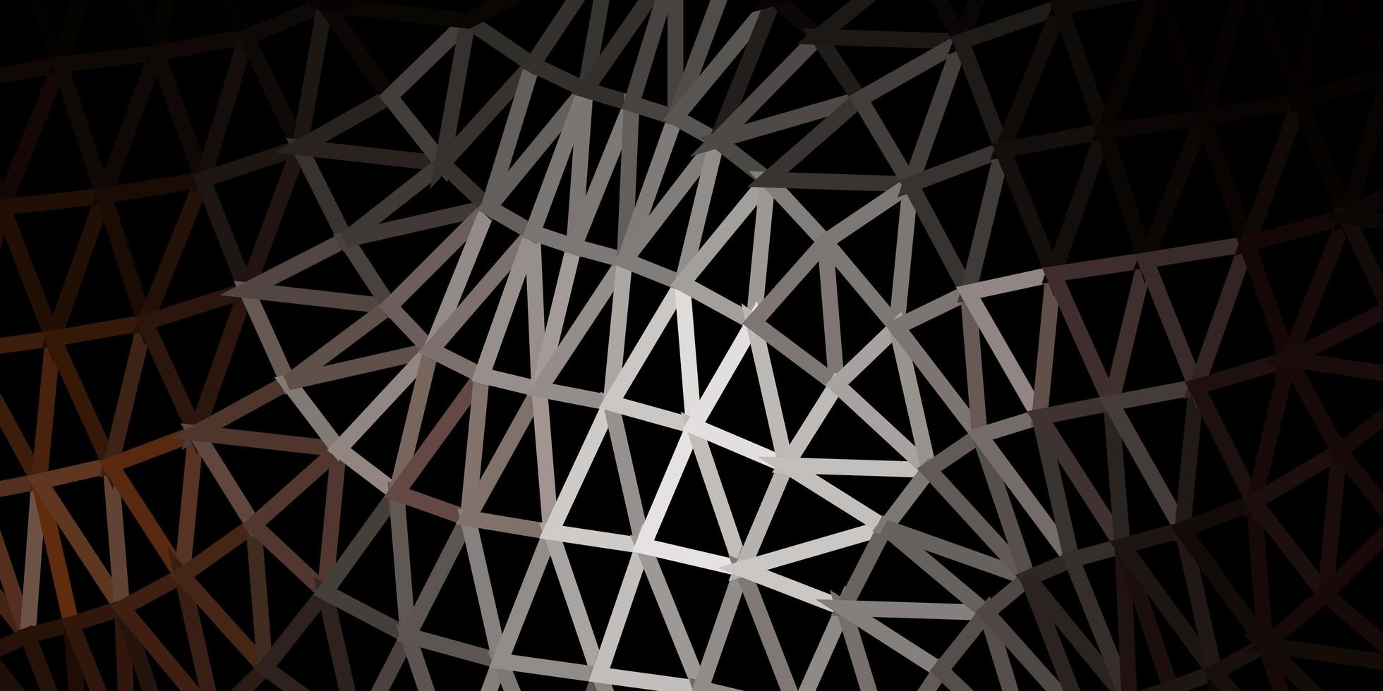 Dark brown vector polygonal pattern