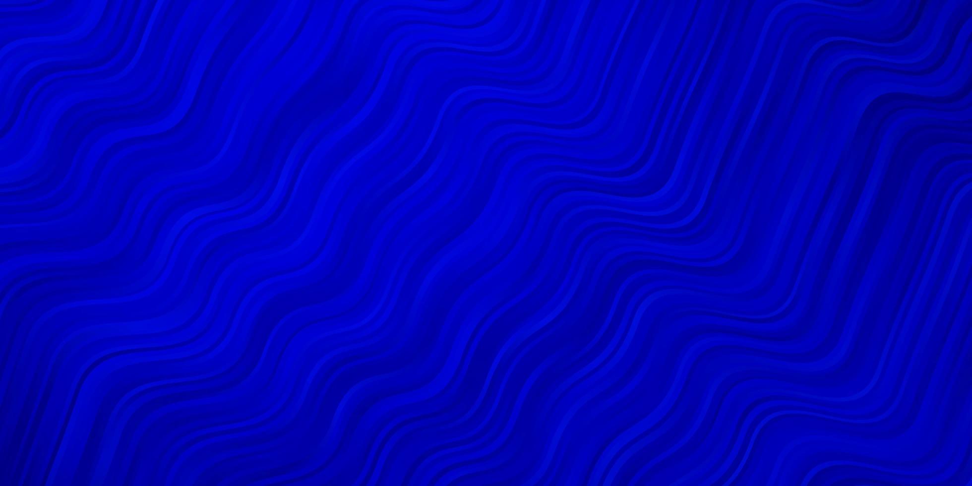Fondo de vector azul oscuro con curvas nueva ilustración colorida con líneas dobladas diseño inteligente para sus promociones
