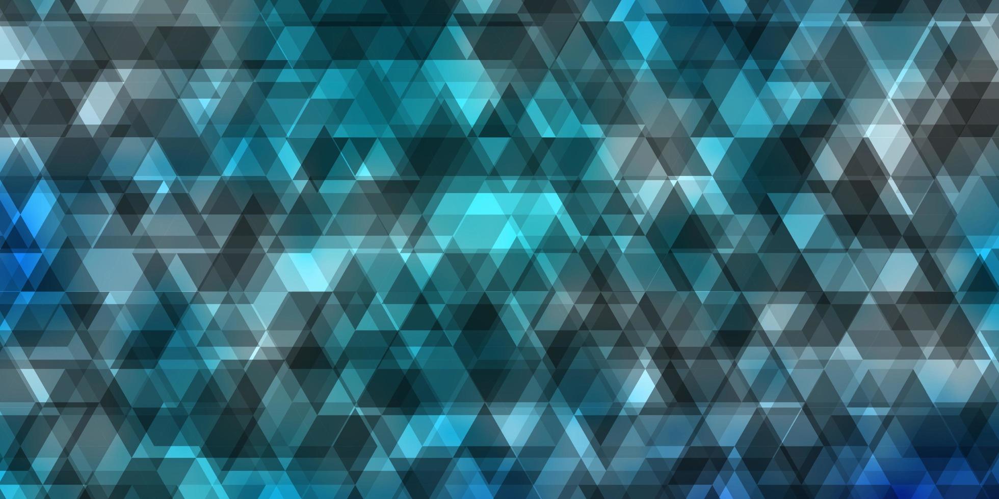 Light BLUE vector background with lines triangles