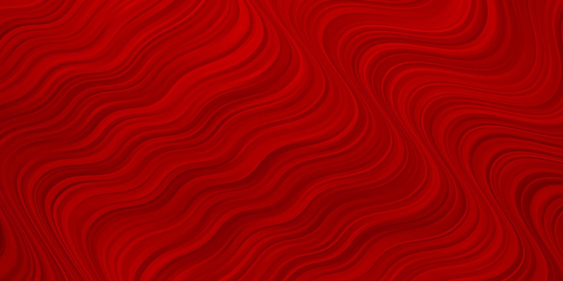 Light Red vector background with bent lines Colorful geometric sample with gradient curves Template for your UI design