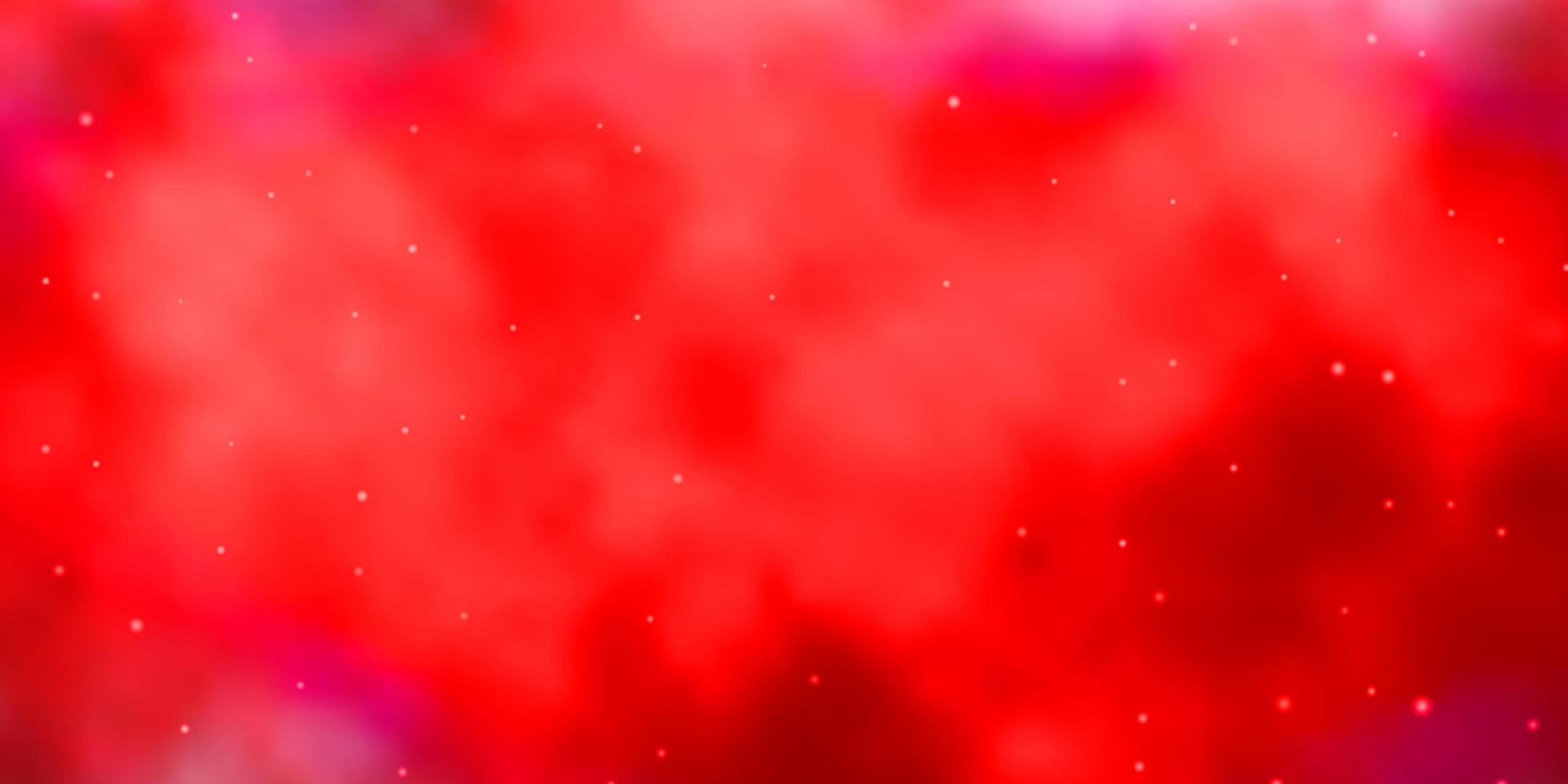 patrón de vector rojo claro con estrellas abstractas ilustración abstracta geométrica moderna con tema de estrellas para teléfonos móviles