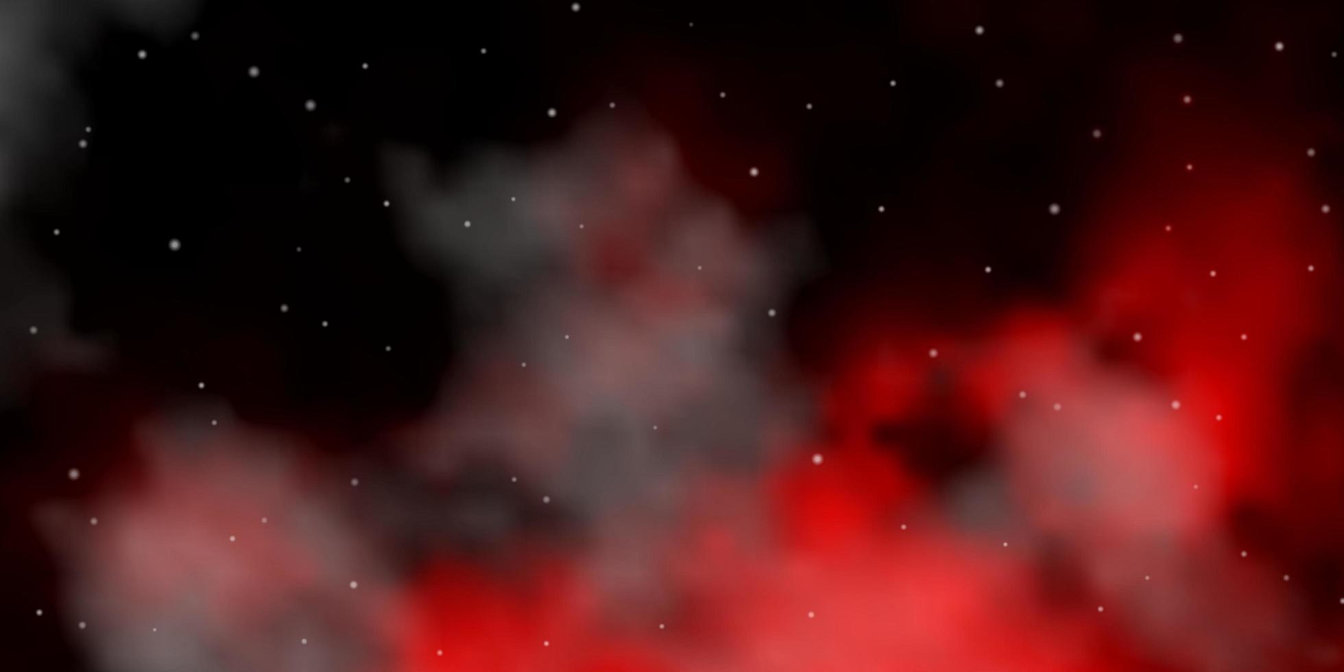 patrón de vector rojo oscuro con estrellas abstractas ilustración colorida con patrón de estrellas de degradado abstracto para páginas de destino de sitios web