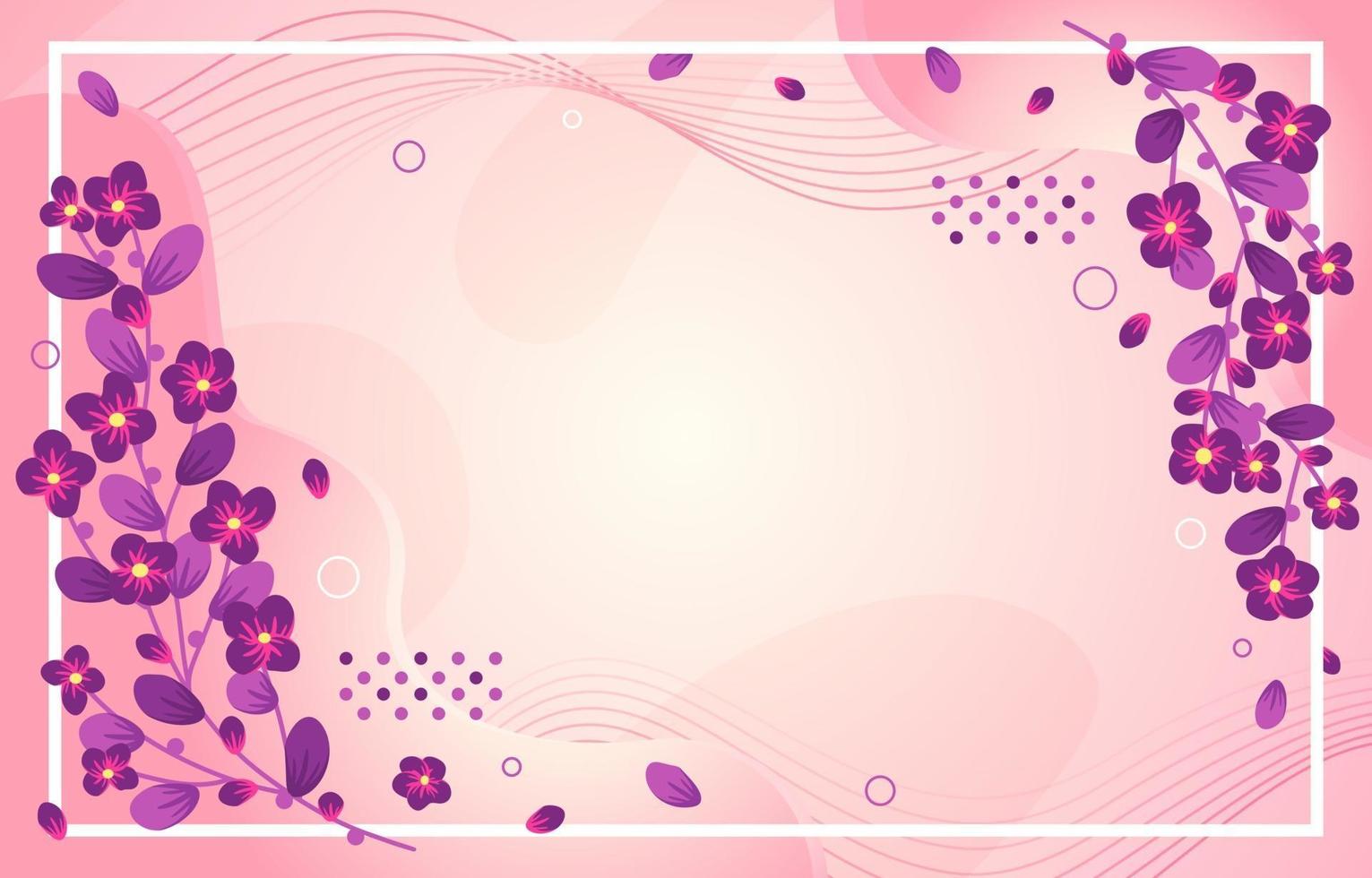 fondo floral abstracto rosa vector