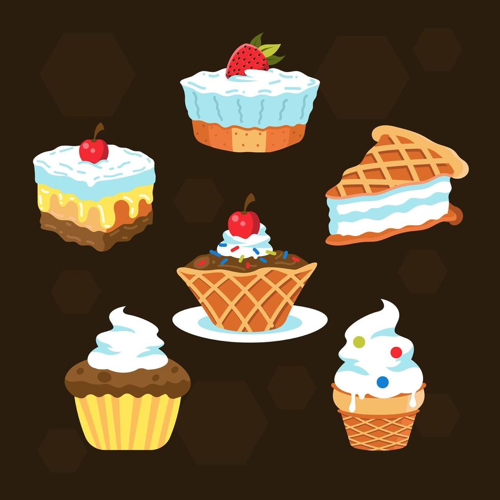 Summer Sweet Food vector